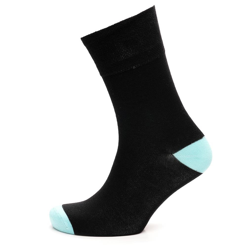 Ladies 3 Pack Bamboo Socks Non Elastic Heel & Toe Design Striped & Spotty Socks