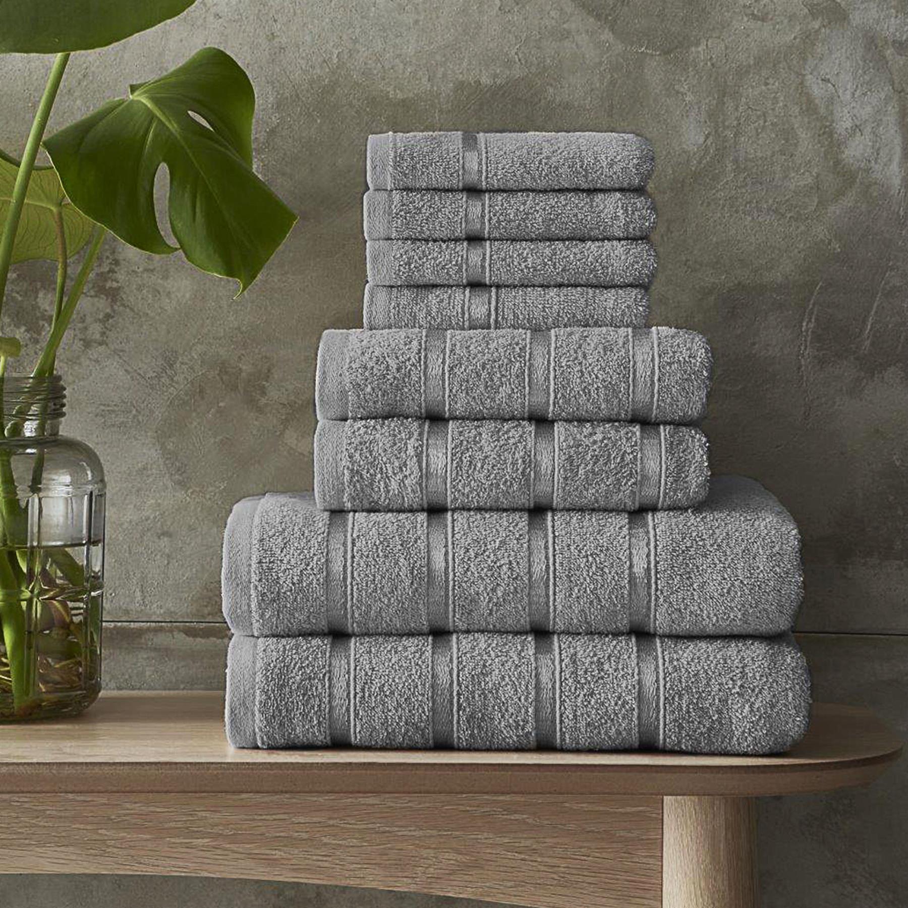 8 Piece Soft & Absorbent Towel Bale Set