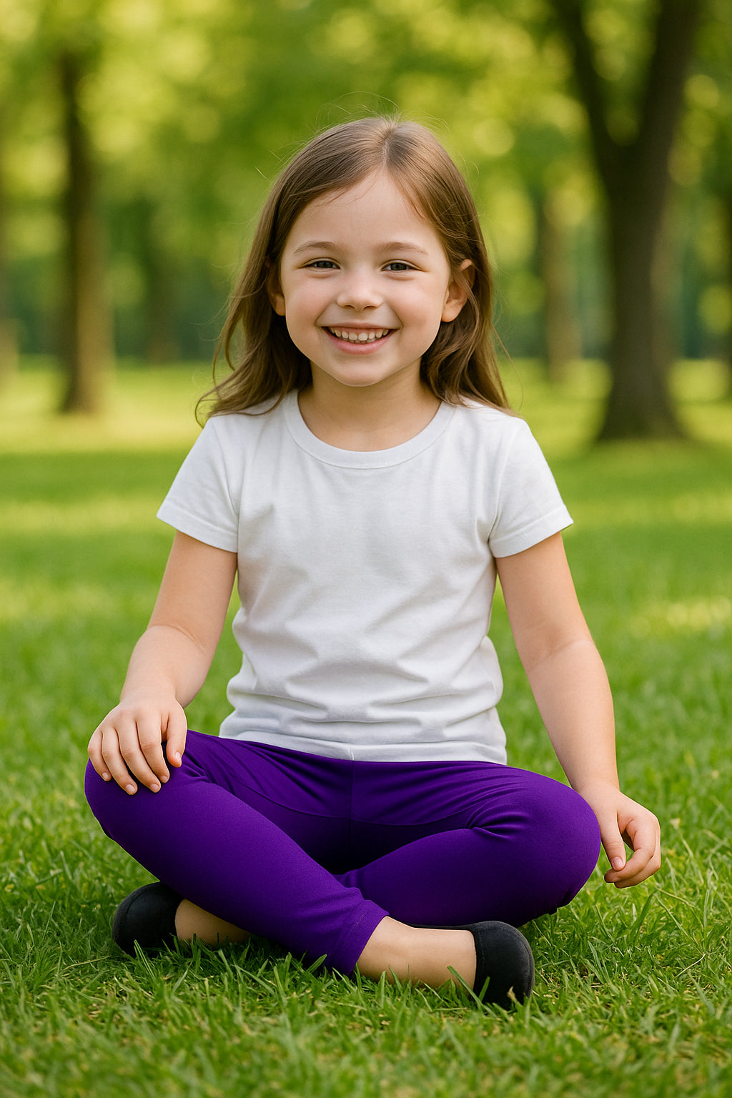 Gilrs Legging Kids Plain Color School Fashion Dance Leggings New Age 5-13 Years