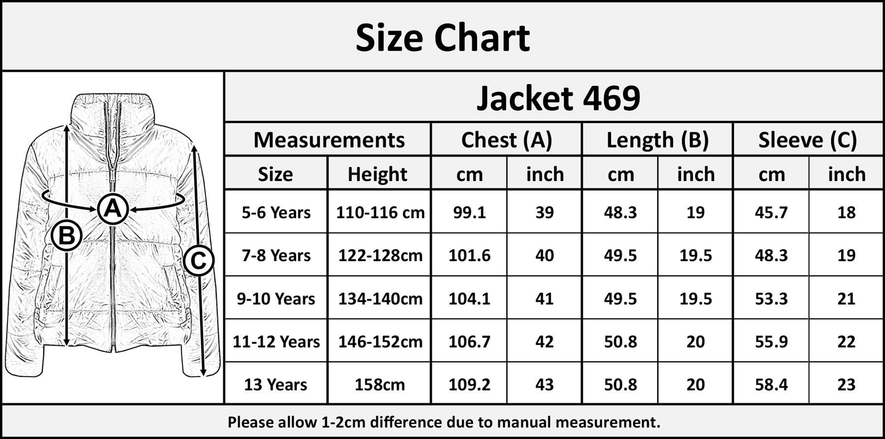 Girls Black Wetlook Padded Quilted Puffer Jacket