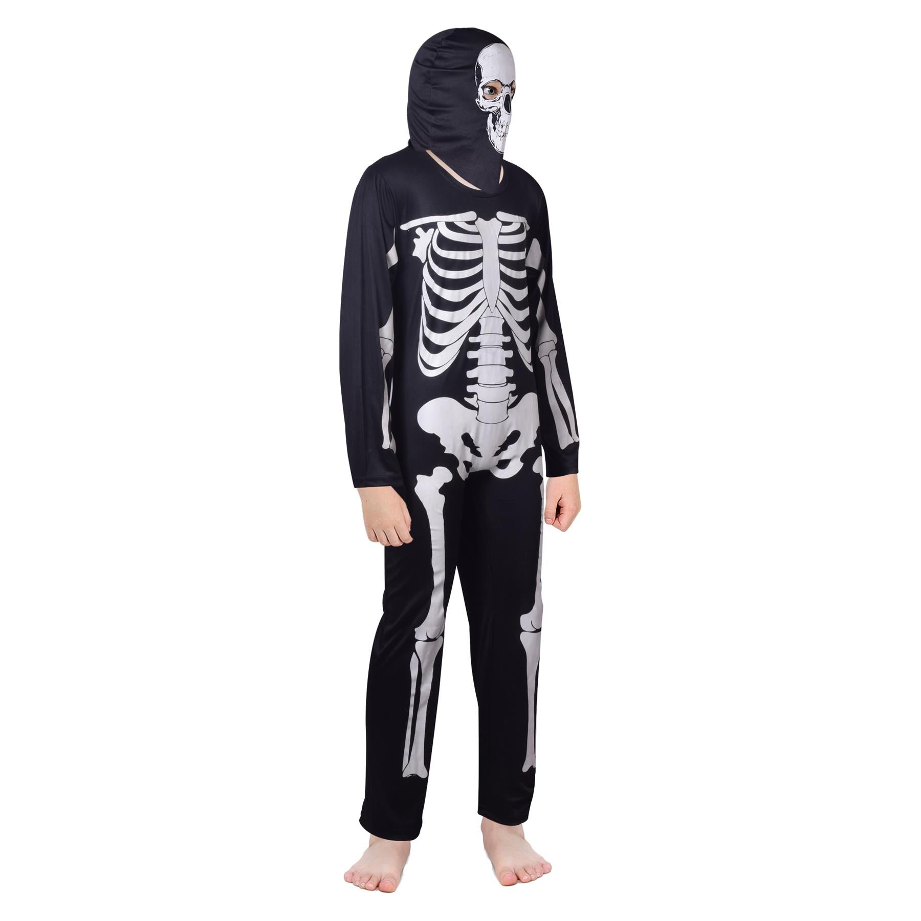 Girls Boys Skull Skeleton Halloween A2Z Onesie One Piece Glow In The Dark Jumpsuit