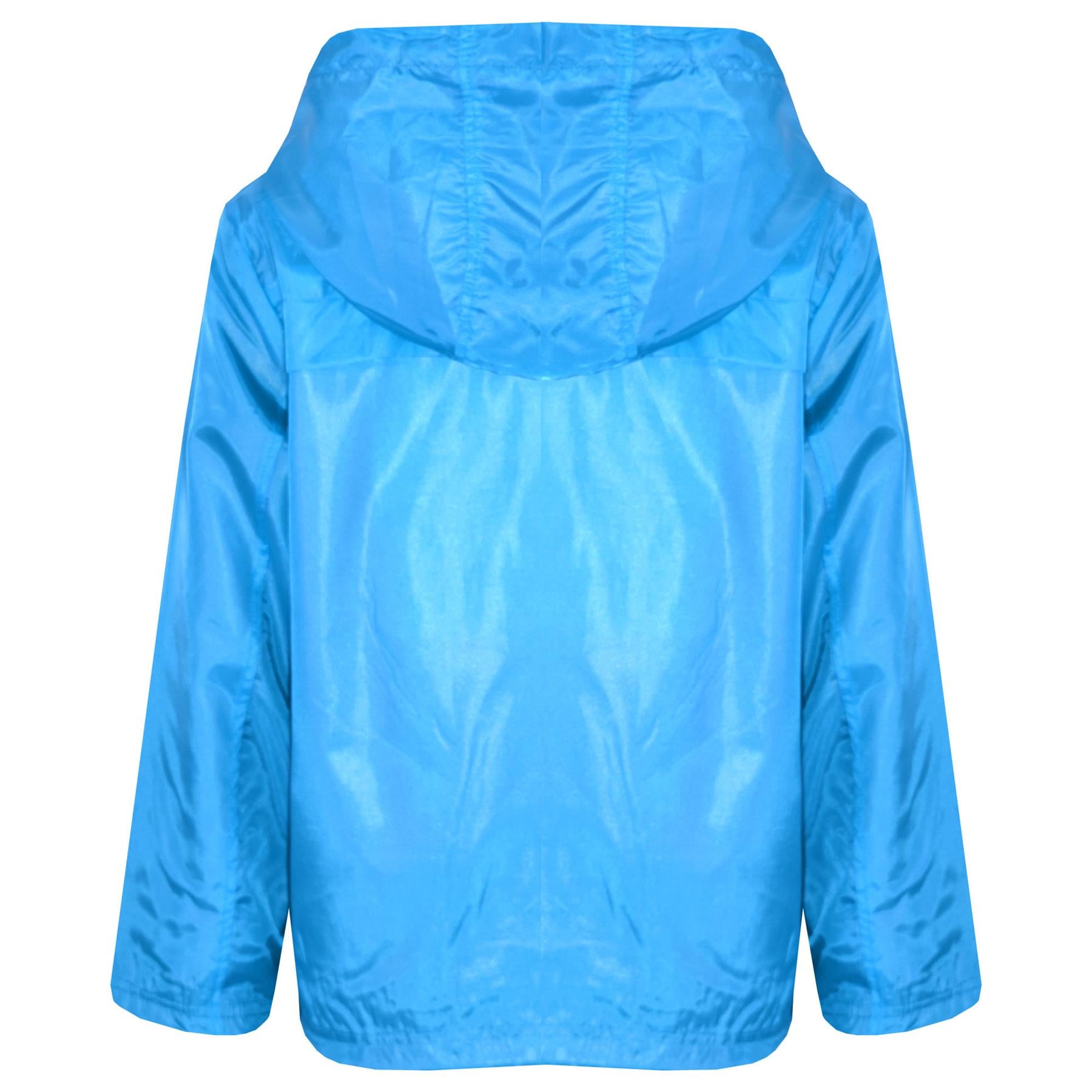 Girls Boys Raincoats Jackets Kids Waterproof Hooded Cagoule Age 5-13 Years