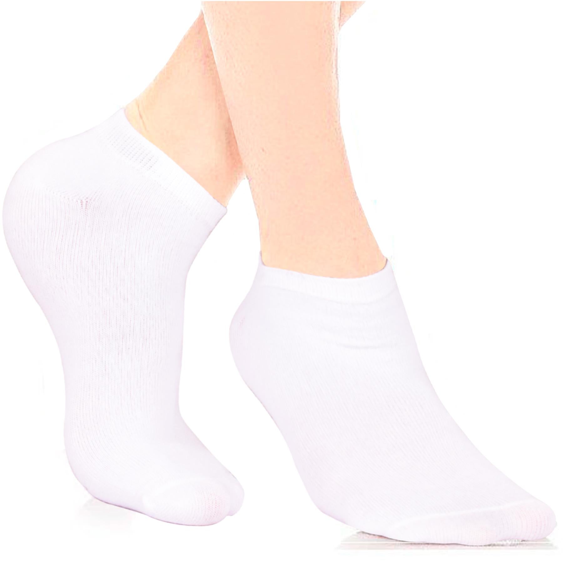 Kids Girls Boys 6 Pack Plain Ankle Socks Cotton Comfortable Summer Socks 3-14