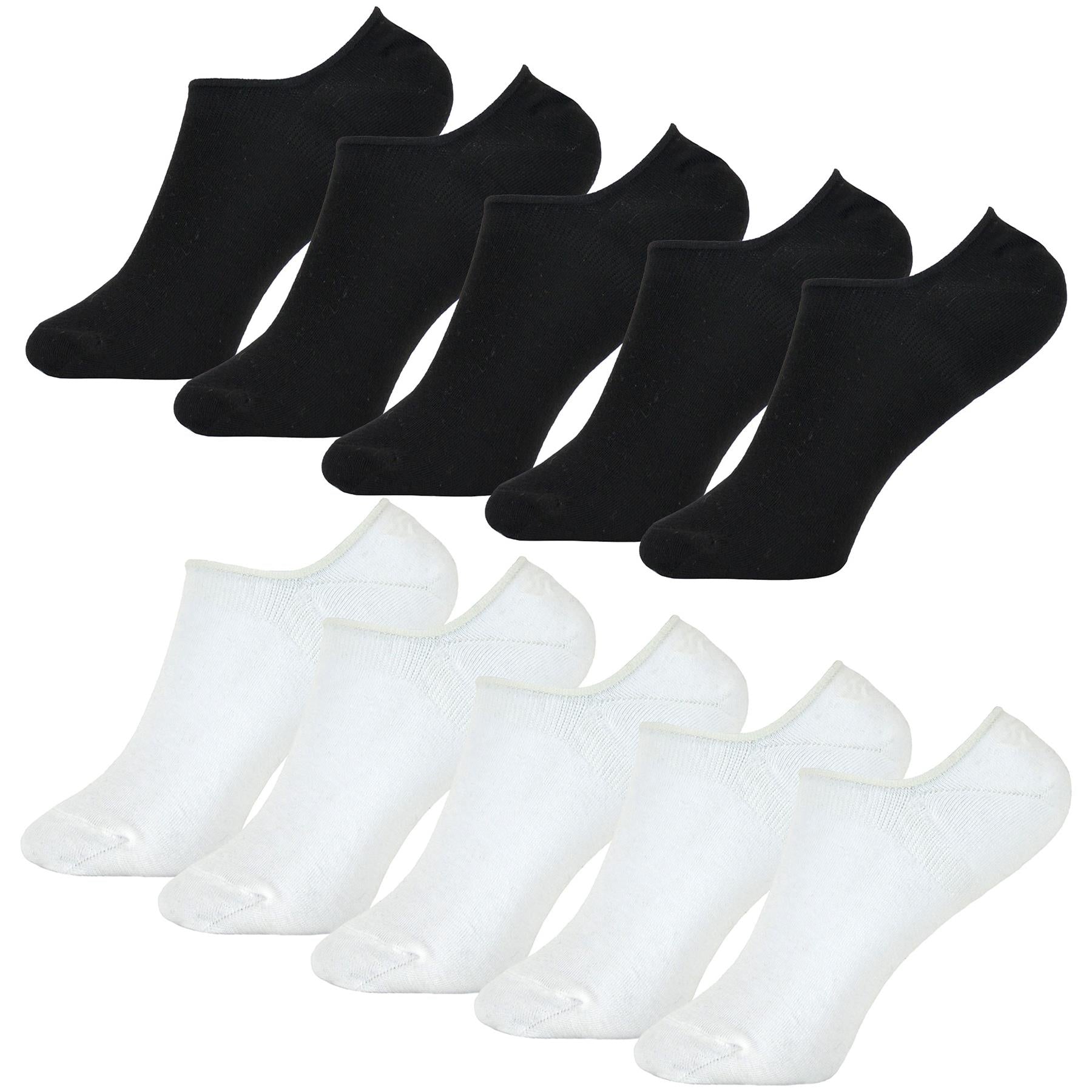 Girls Invisible Low Cut Liner Socks Pack of 5 Silicon Support Non Slip Socks