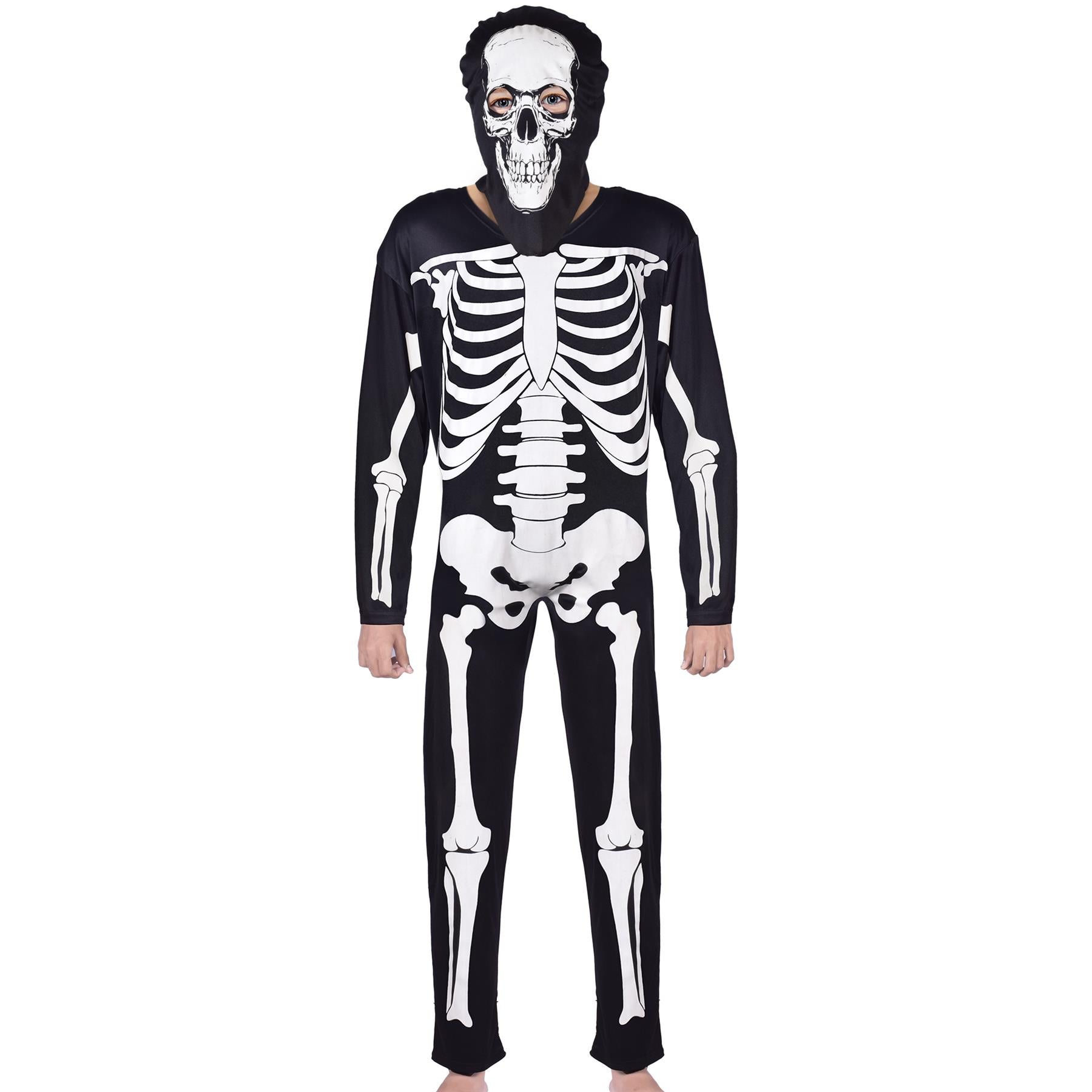 Girls Boys Skull Skeleton Halloween A2Z Onesie One Piece Glow In The Dark Jumpsuit