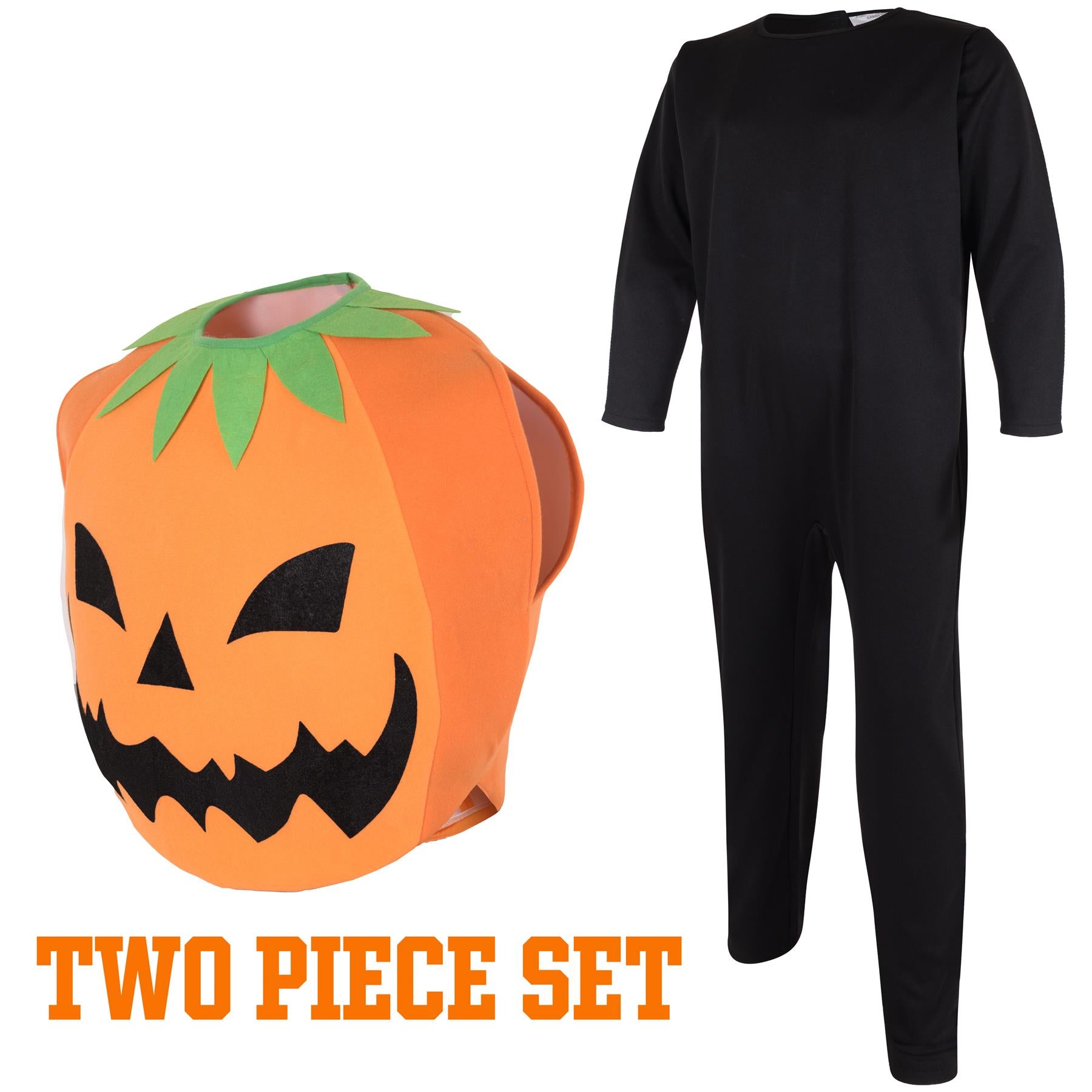 Kids Girls Boys Scary Pumpkin Costume Including Black Oneise