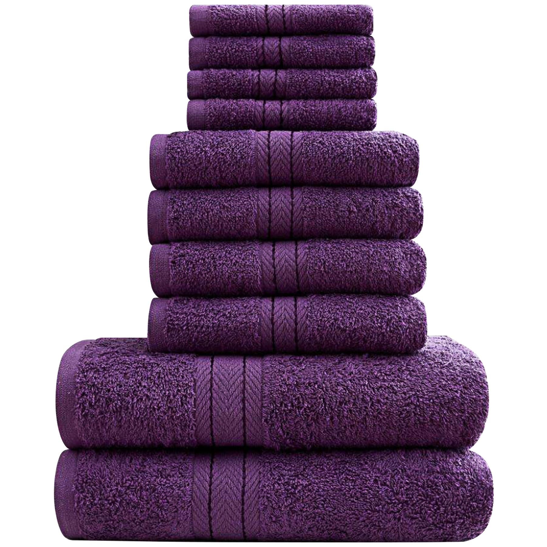 Luxurious 10 Piece Towel Bale Set 100% Cotton Super Soft Absorbent 500 GSM