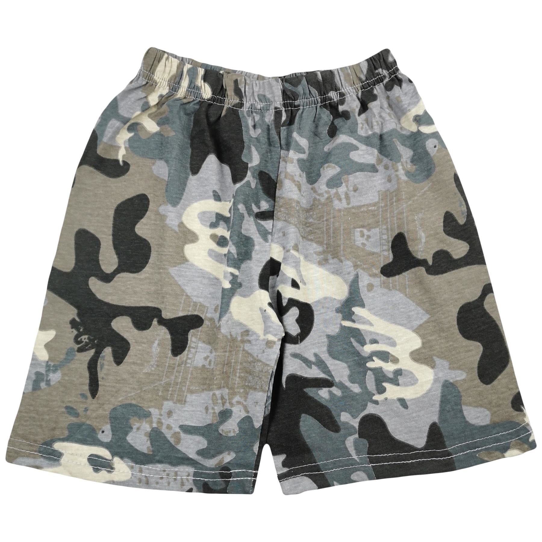 A2Z 4 Kids Girls T-shirt Top Shorts Set Camouflage 100% Cotton Short 2 Piece Set