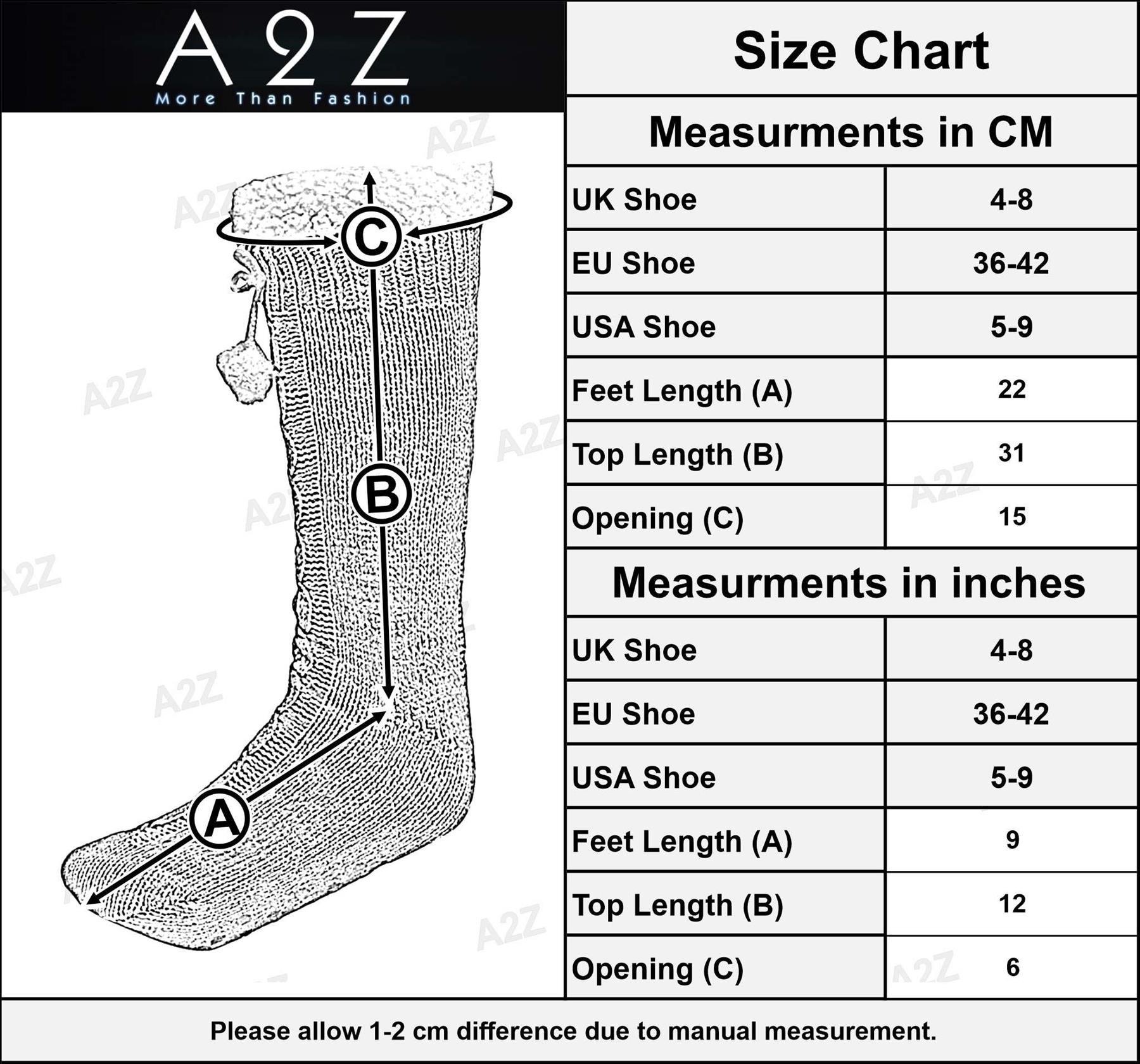 A2Z Ladies Chenille Cable Lounge Sock Sherpa Lining Comfort For Daily Wear Socks