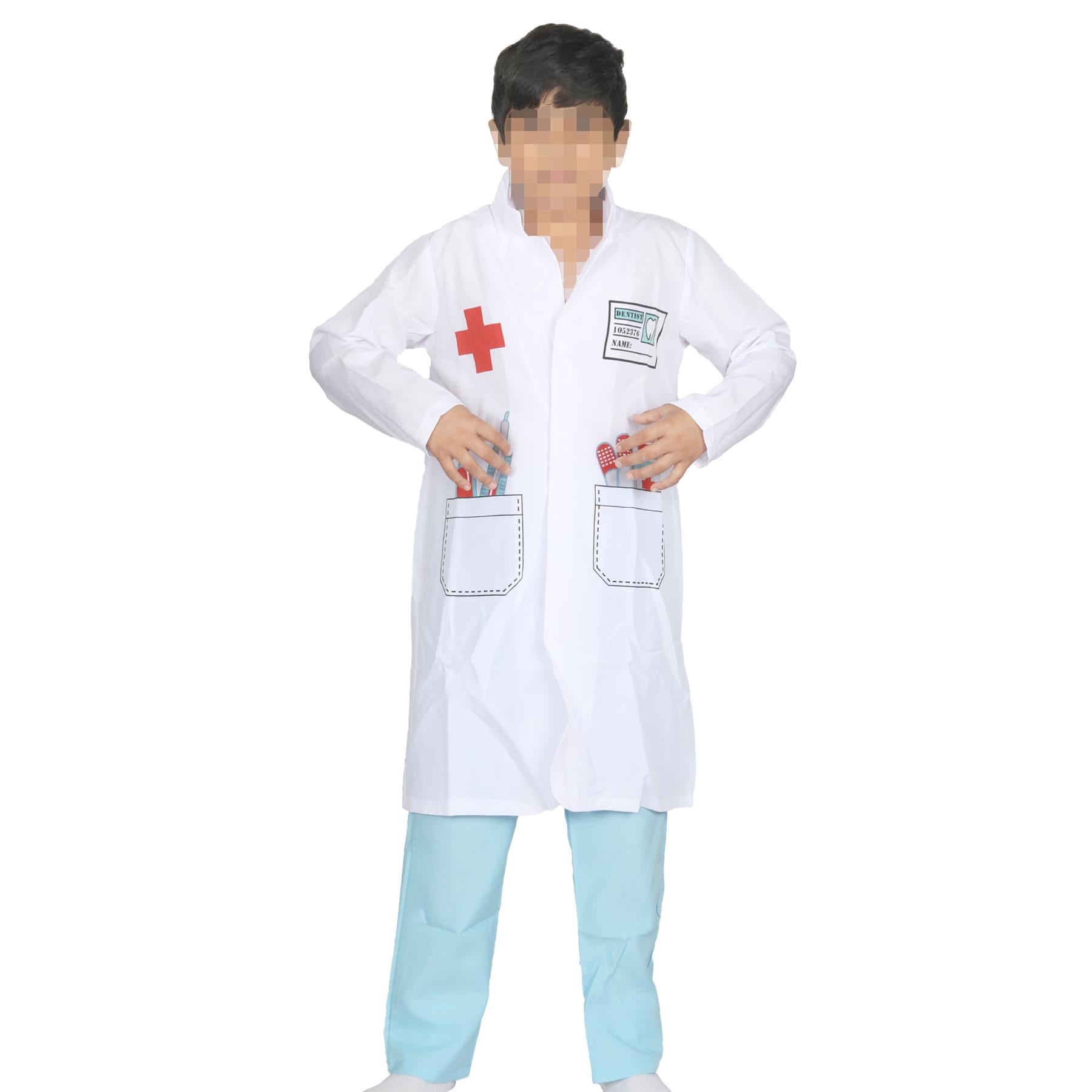 Kids Doctor Costume Doctor Role Play Halloween Doctor Uniform Outfit Kit