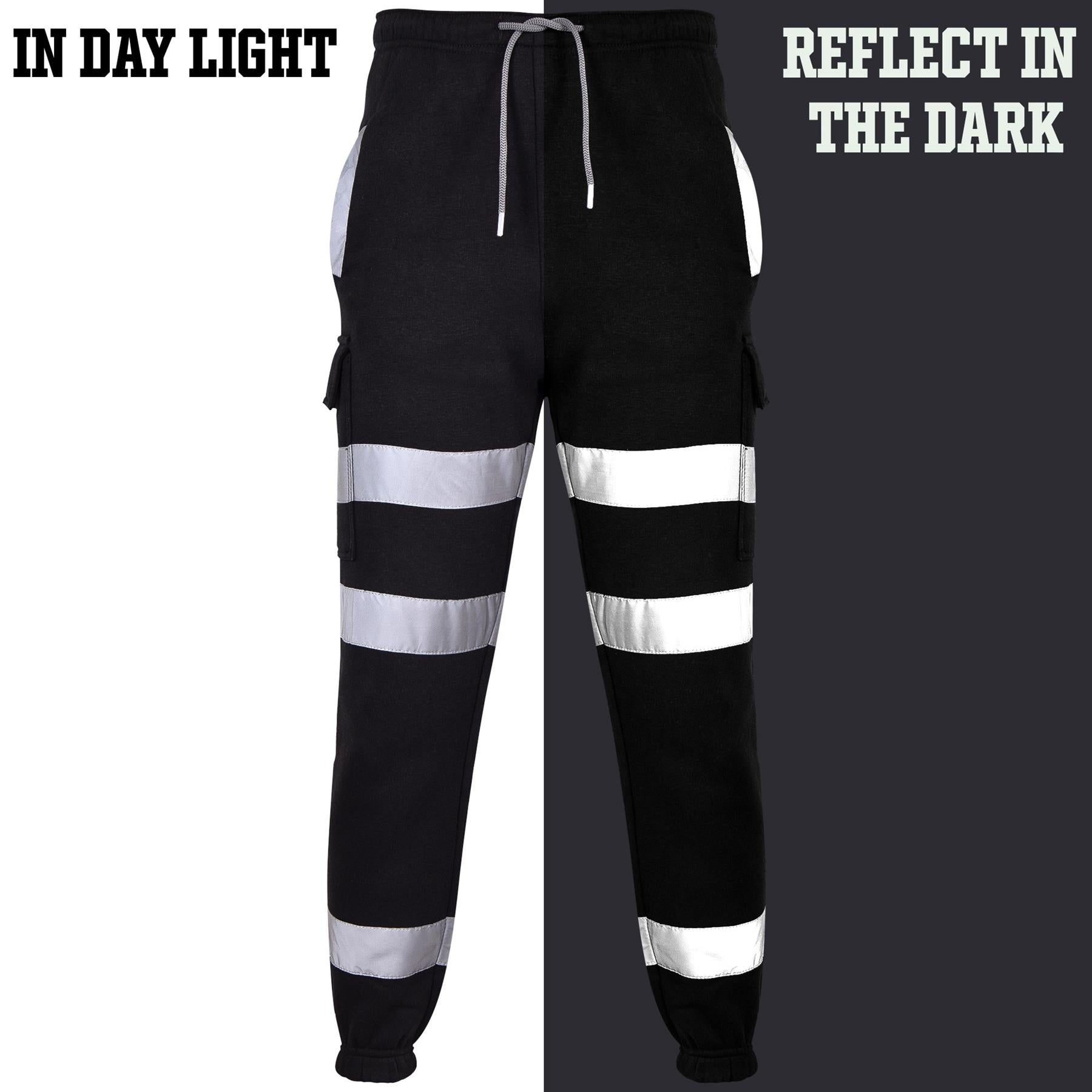 A2Z High Visibility Safe Work Reflective Pants Hi Vis Cargo Trousers For Mens