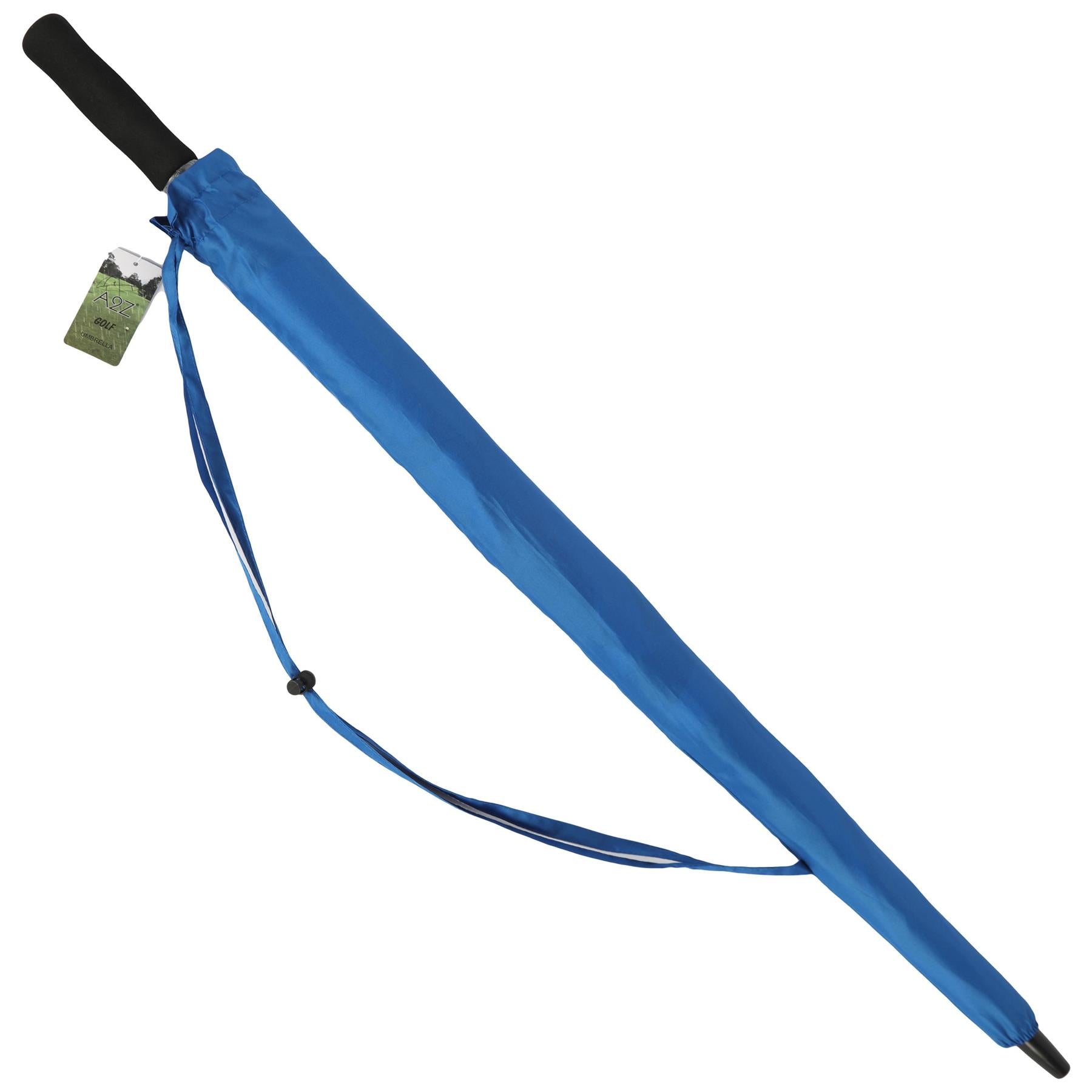 A2Z Golf Umbrella Auto Open Wind Rain Resitant 152cm Double Canopy Vented Brolly