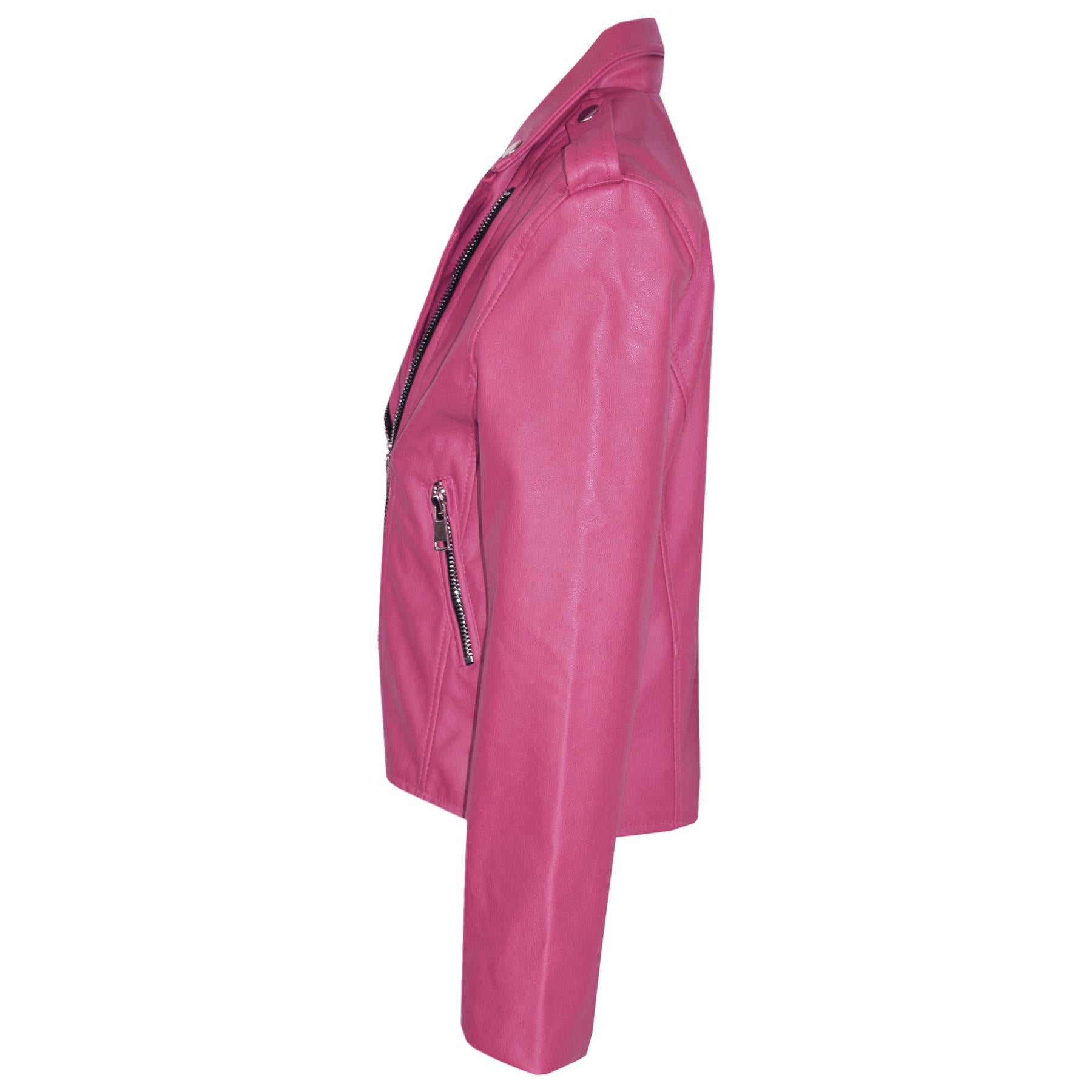 PU Leather Jacket Waterproof Girls Age 5-13 Years