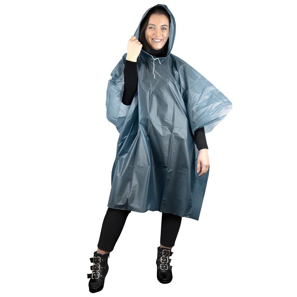 Ladies Waterproof Rain Poncho 3 Pack Lightweight Reusable Raincoat For Unisex