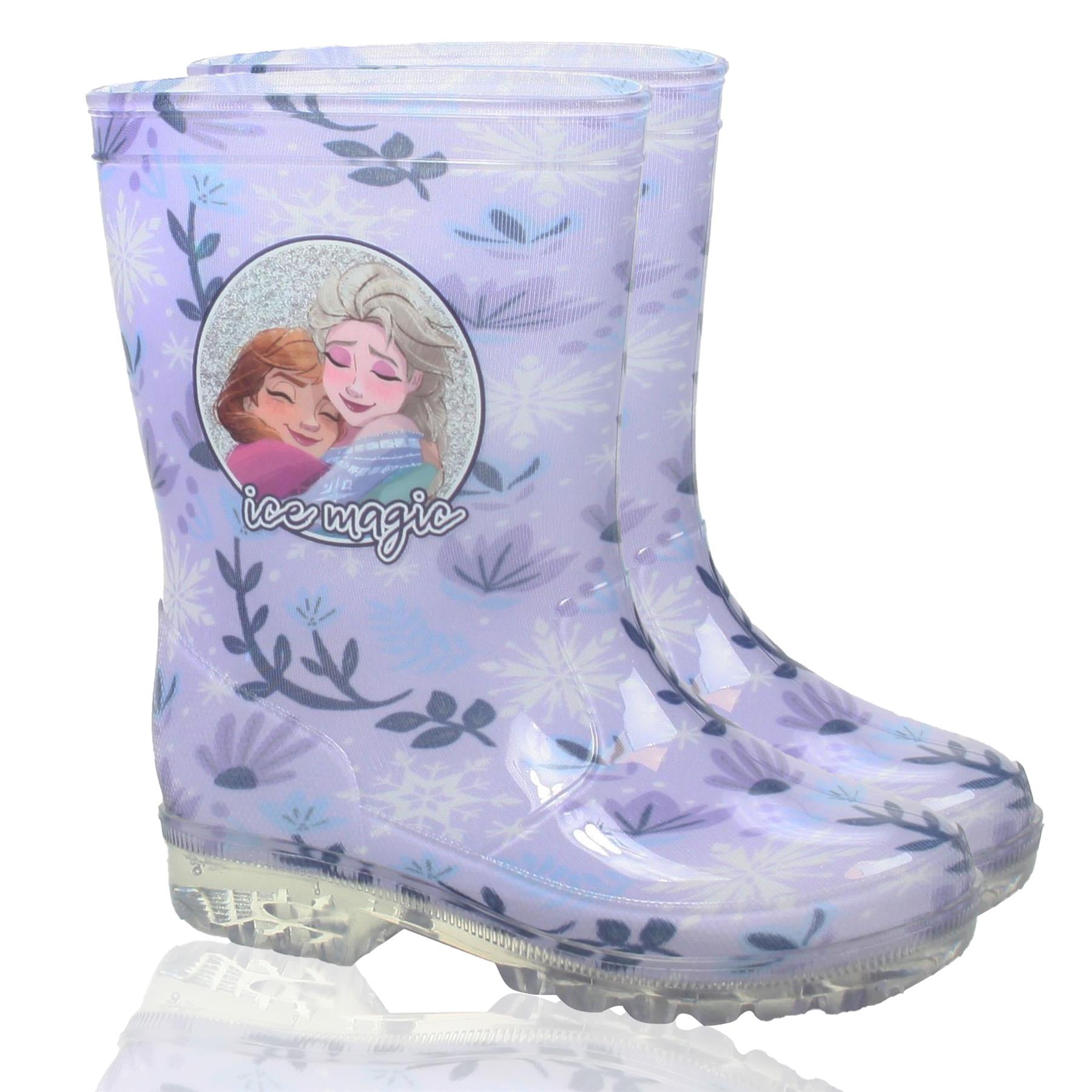 Kids Girls Frozen PVC Wellies Rain Boot Anti-Skid Snow Boot Officially Licensed