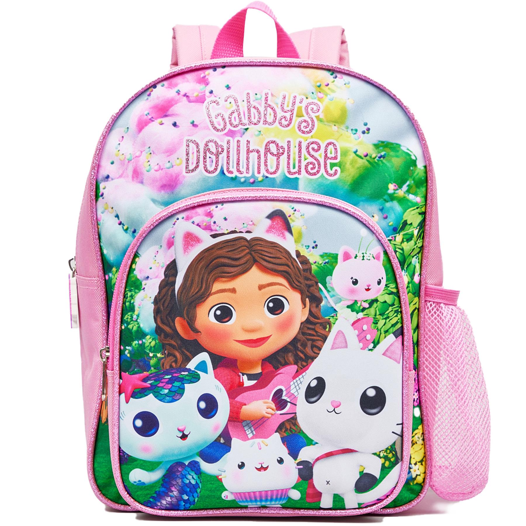 Kids Licensed Gabbys Doll House Garden Arch Character School Travel Backpack