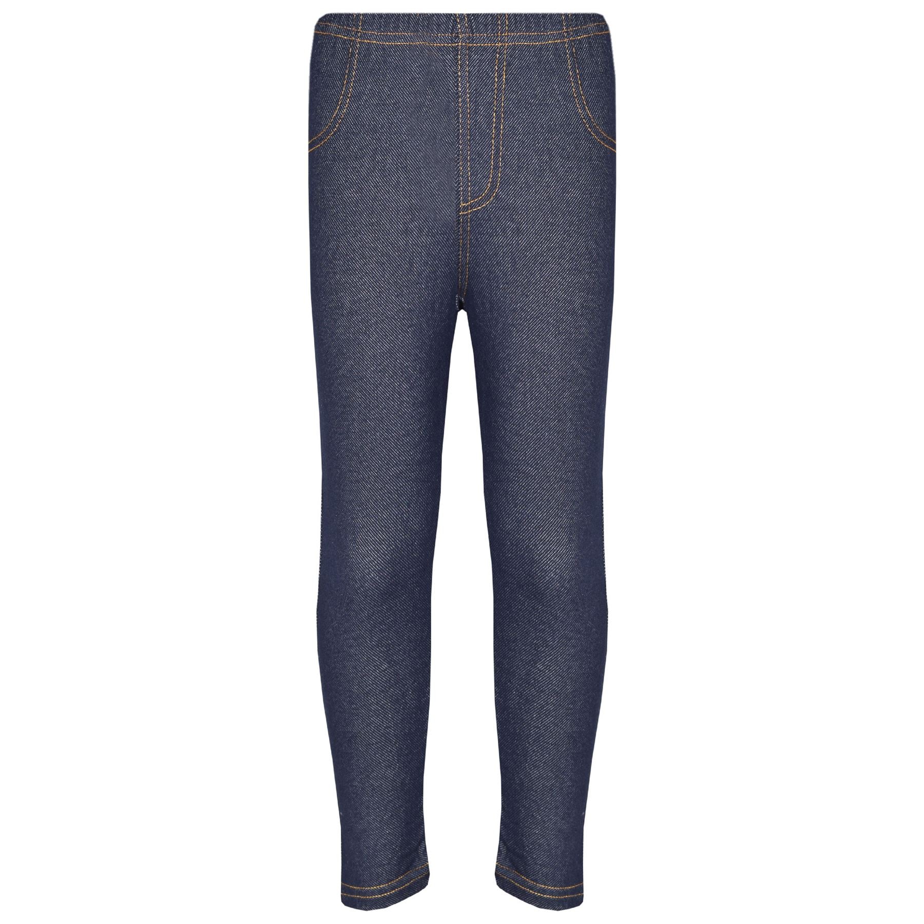 Kids Girls Stretchy Jeggings Black Denim Jeans Pants Leggings Trousers 2-13 Year