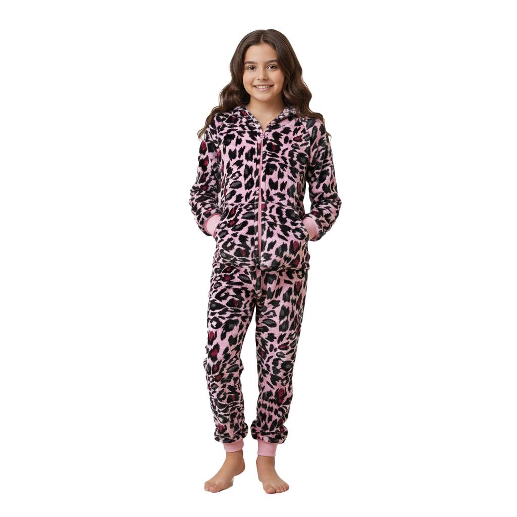 Kids Girls Leopard Print Baby Pink World Book Day Onesie