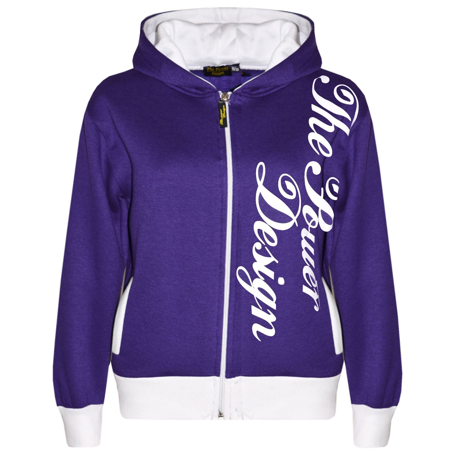 Kids Girls The Power Design Jogger Purple Tracksuit