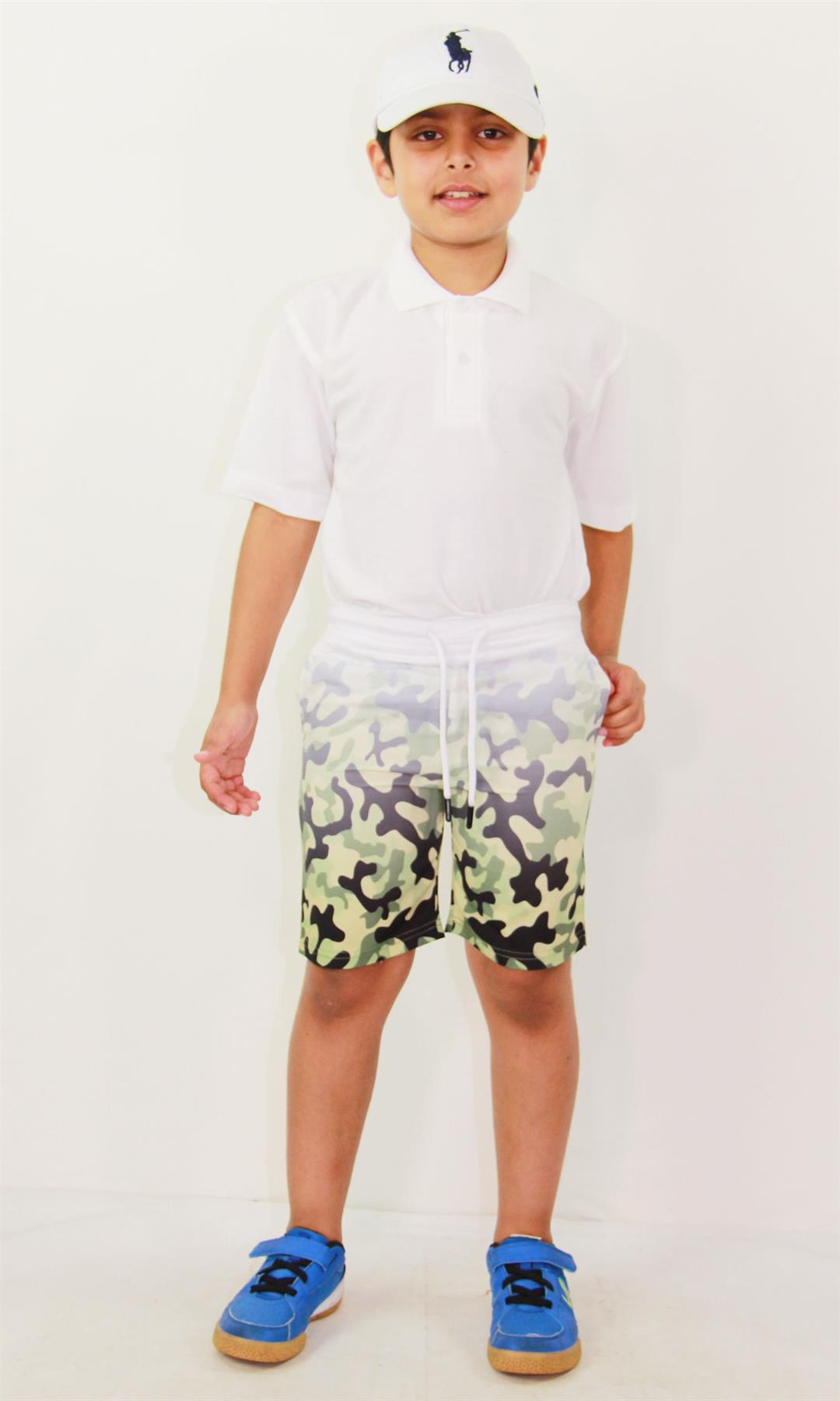 Kids Boys Gradient Colour Shorts Two Tone Fade New Summer Fashion Age 5-13 Years