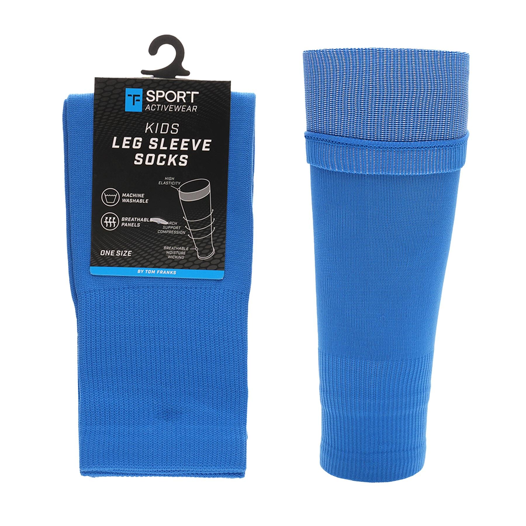 A2Z 4 Kids Unisex 3 Pack 40cm Football Sock Sleeves Sports Training Socks Sleeve