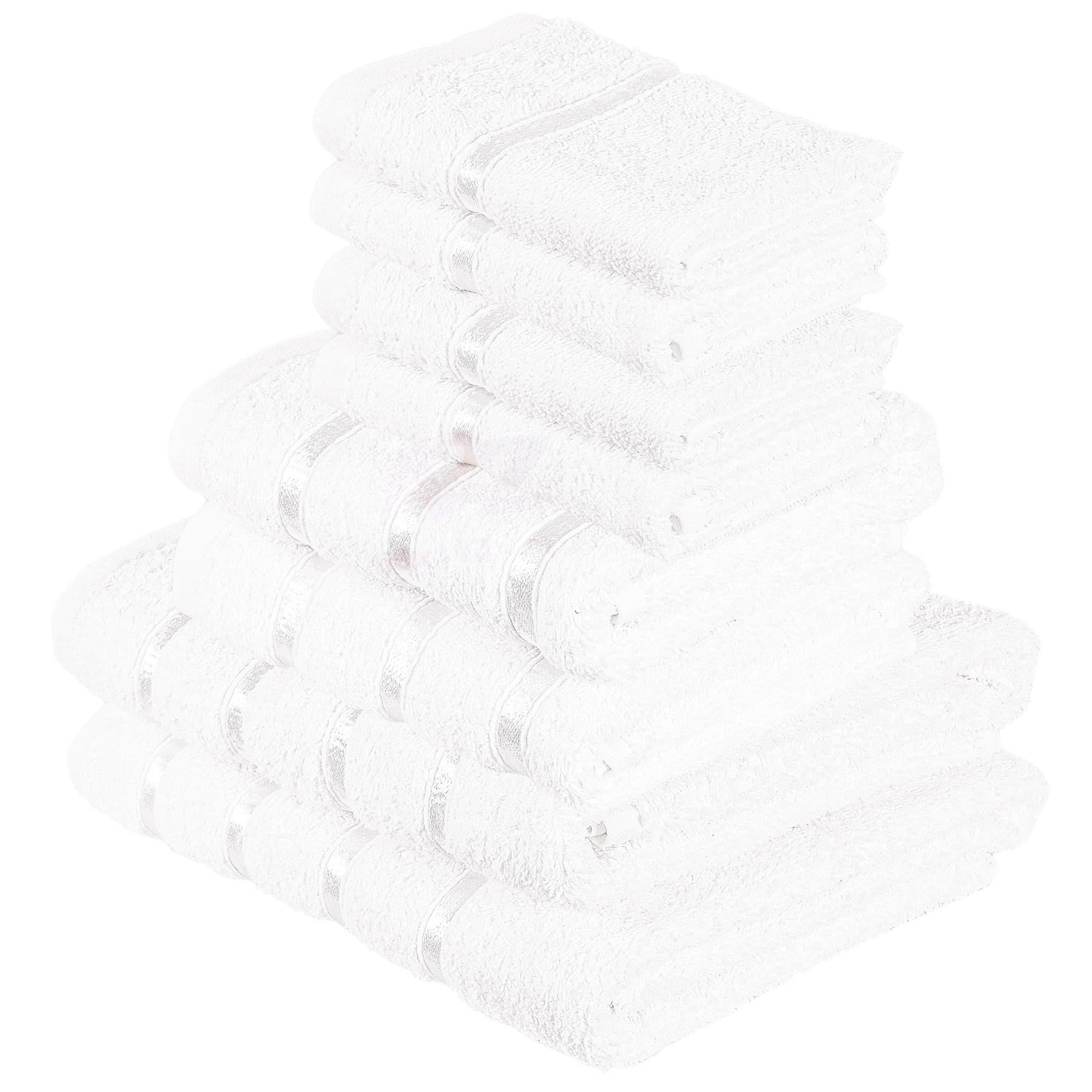 Luxurious 10 Piece Towel Bale Set 2x Bath Towels 4x Hand Towels 4x Face Towels