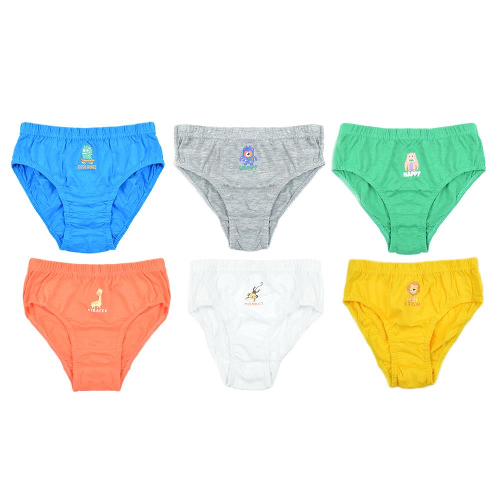 A2Z 4 Kids Boys Underwear Pack Of 3 Monster Animal Knickers Cotton Mix Briefs