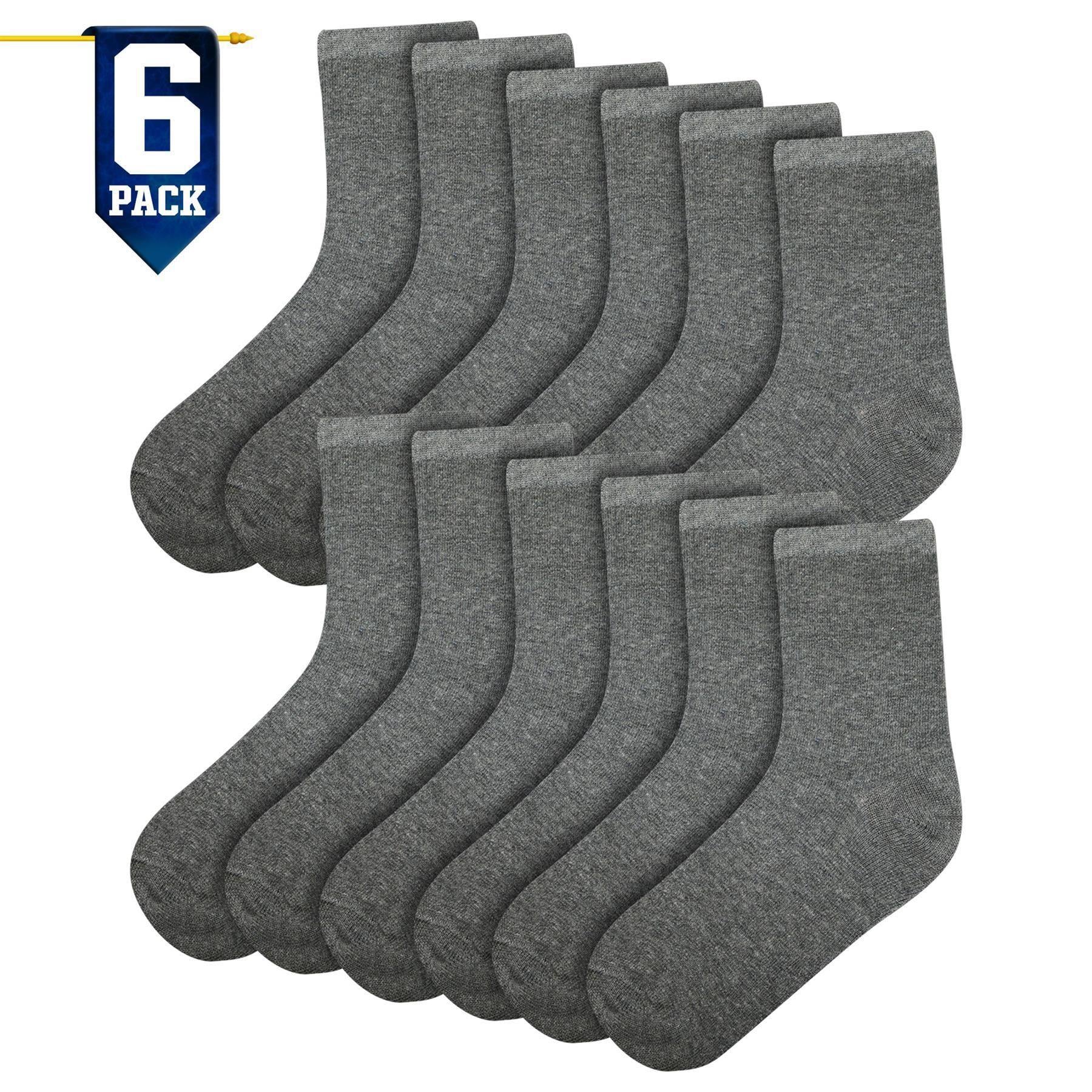 Mens Cotton Rich Plain Socks Pack Of 6 Luxurious Breathable Soft Socks For Mens