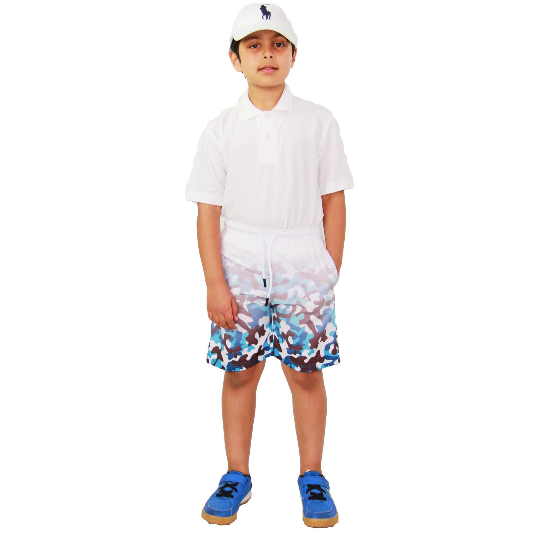 Kids Boys Gradient Colour Shorts Two Tone Fade New Summer Fashion Age 5-13 Years