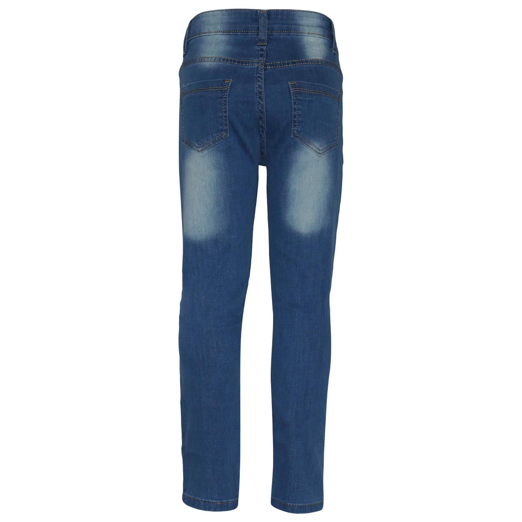 A2Z4 Kids Stretchy Jeans Embroidered Denim Comfortable Jeggings Pant 3-13 Years