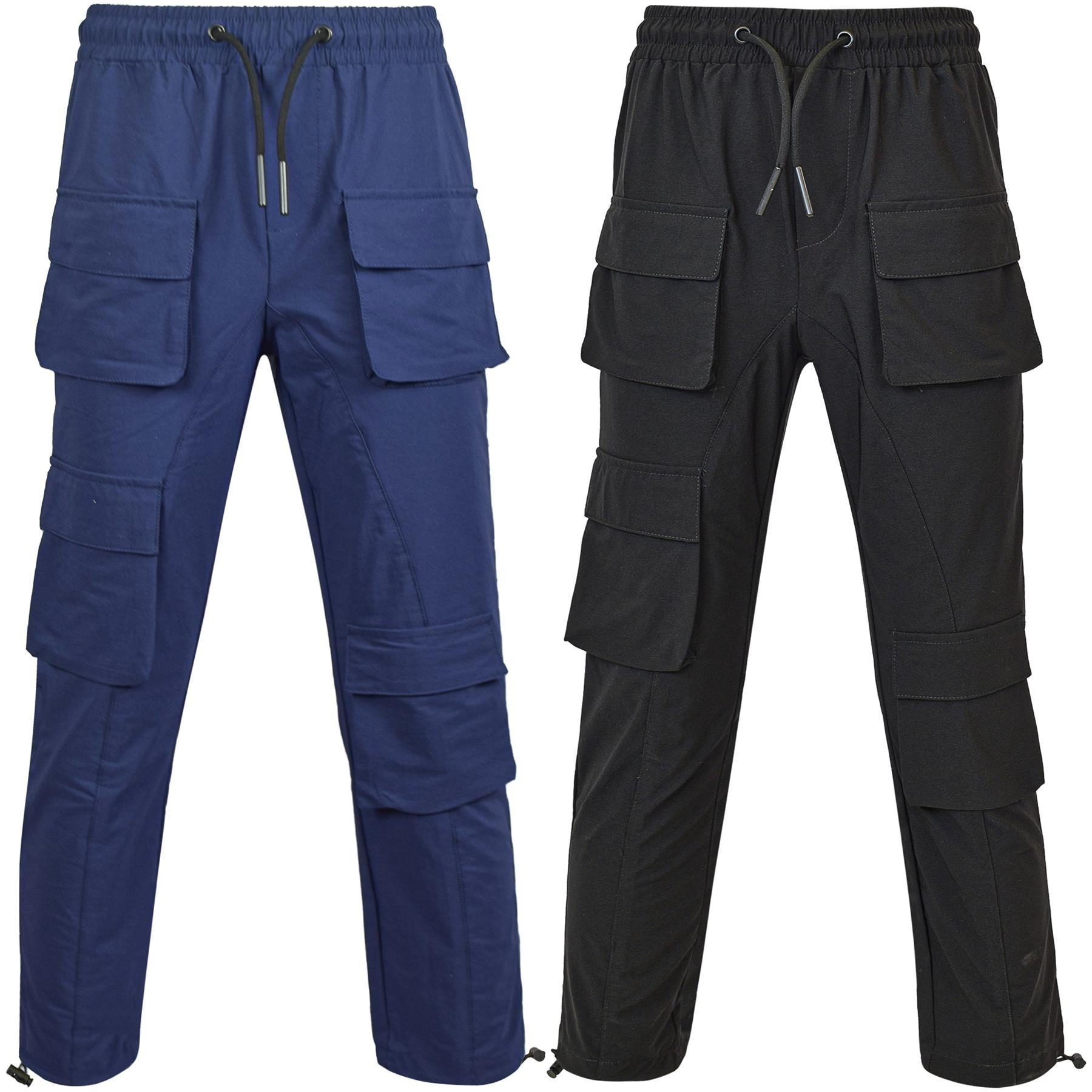 A2Z 4 Kids Boys Active Cargo Trousers Adjustable Drawstring Casual Trouser Pant