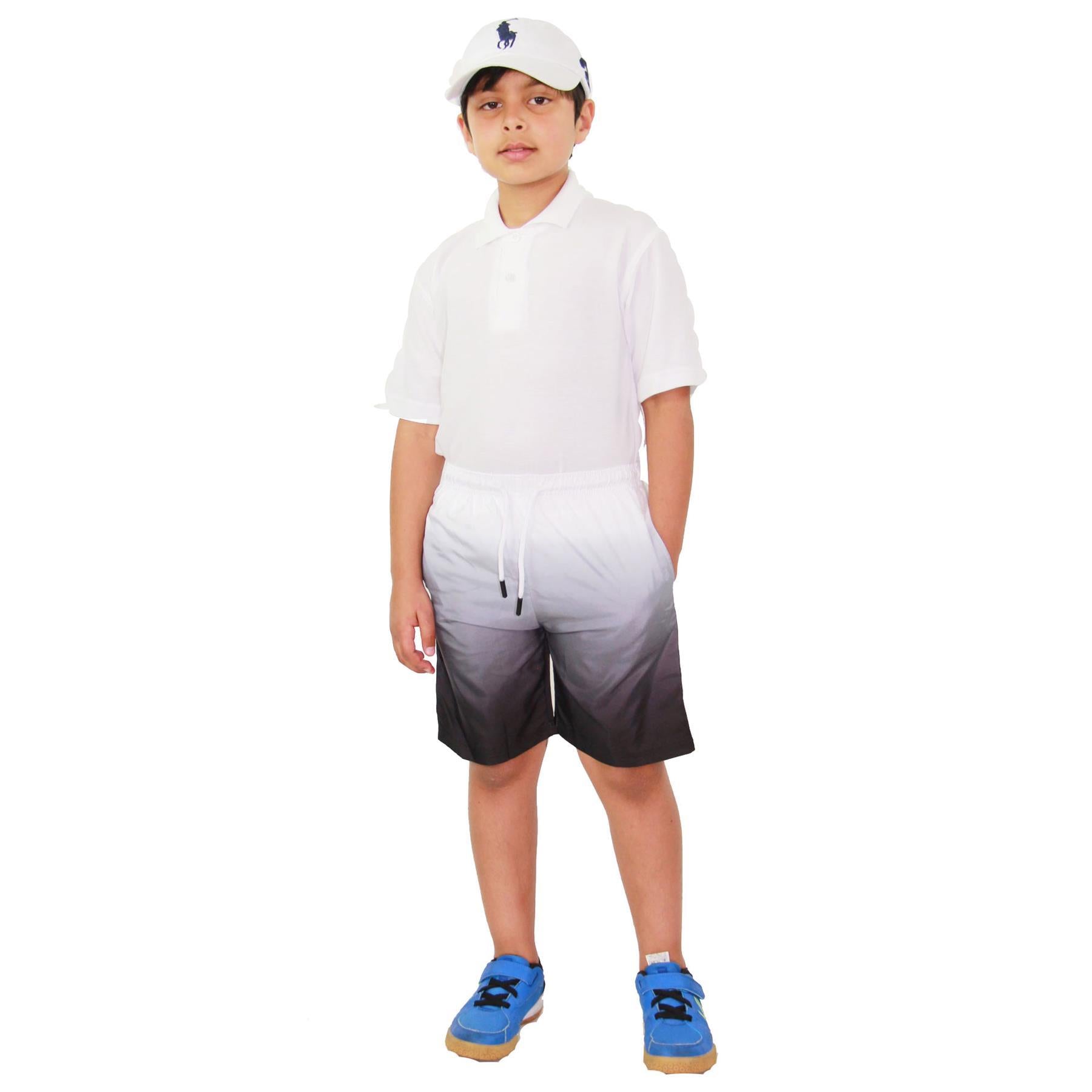 Kids Boys Gradient Colour Shorts Two Tone Fade New Summer Fashion Age 5-13 Years