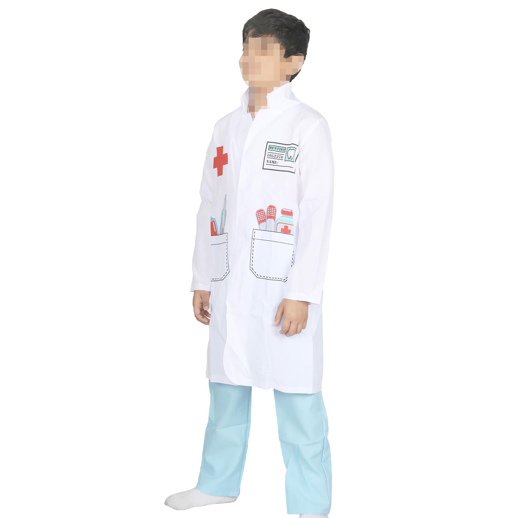 Kids Doctor Costume Doctor Role Play Halloween Doctor Uniform Outfit Kit