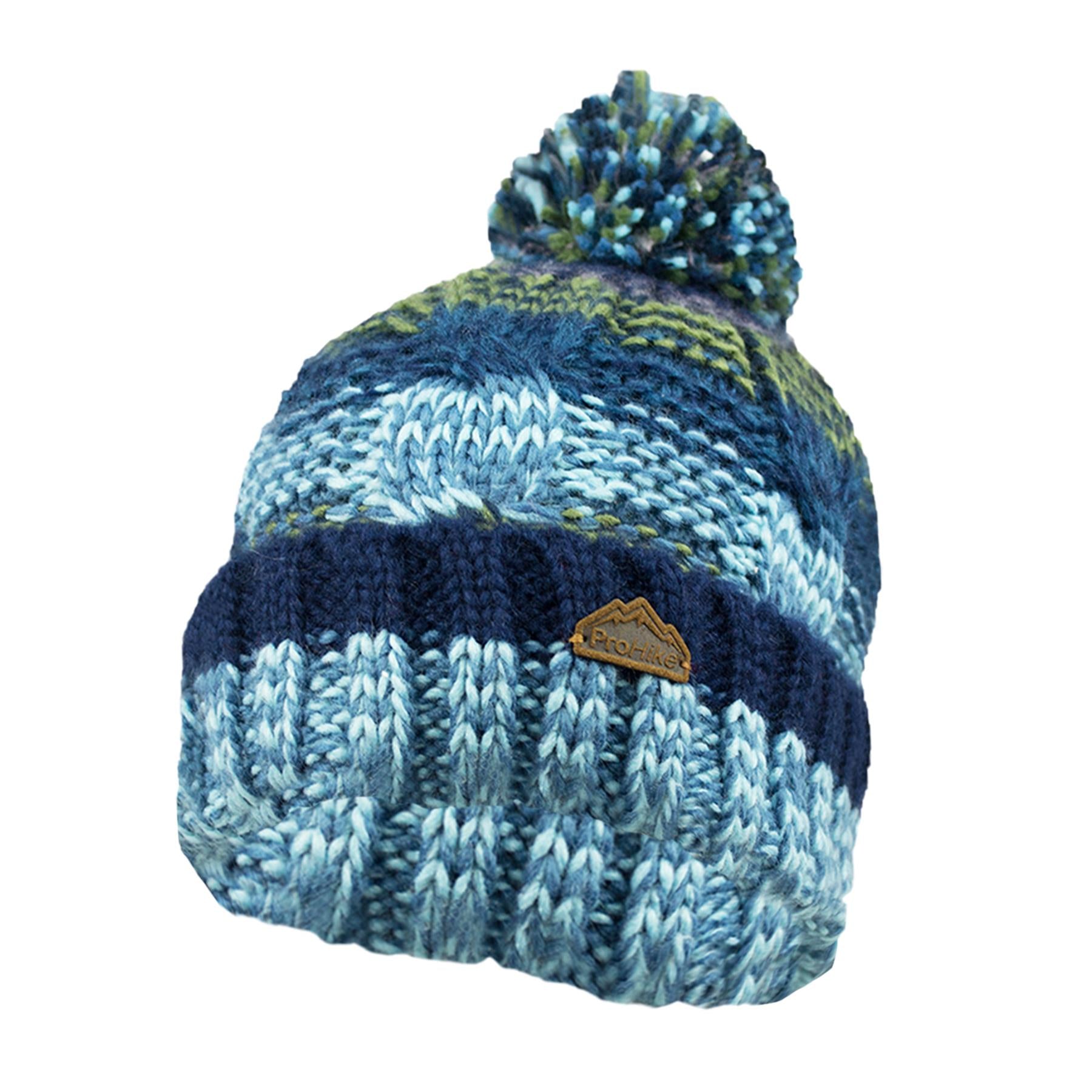 A2Z Mens Hats Multi Coloured Bobble Beanie Hat Pom Pom Winter Warm Cosy Caps