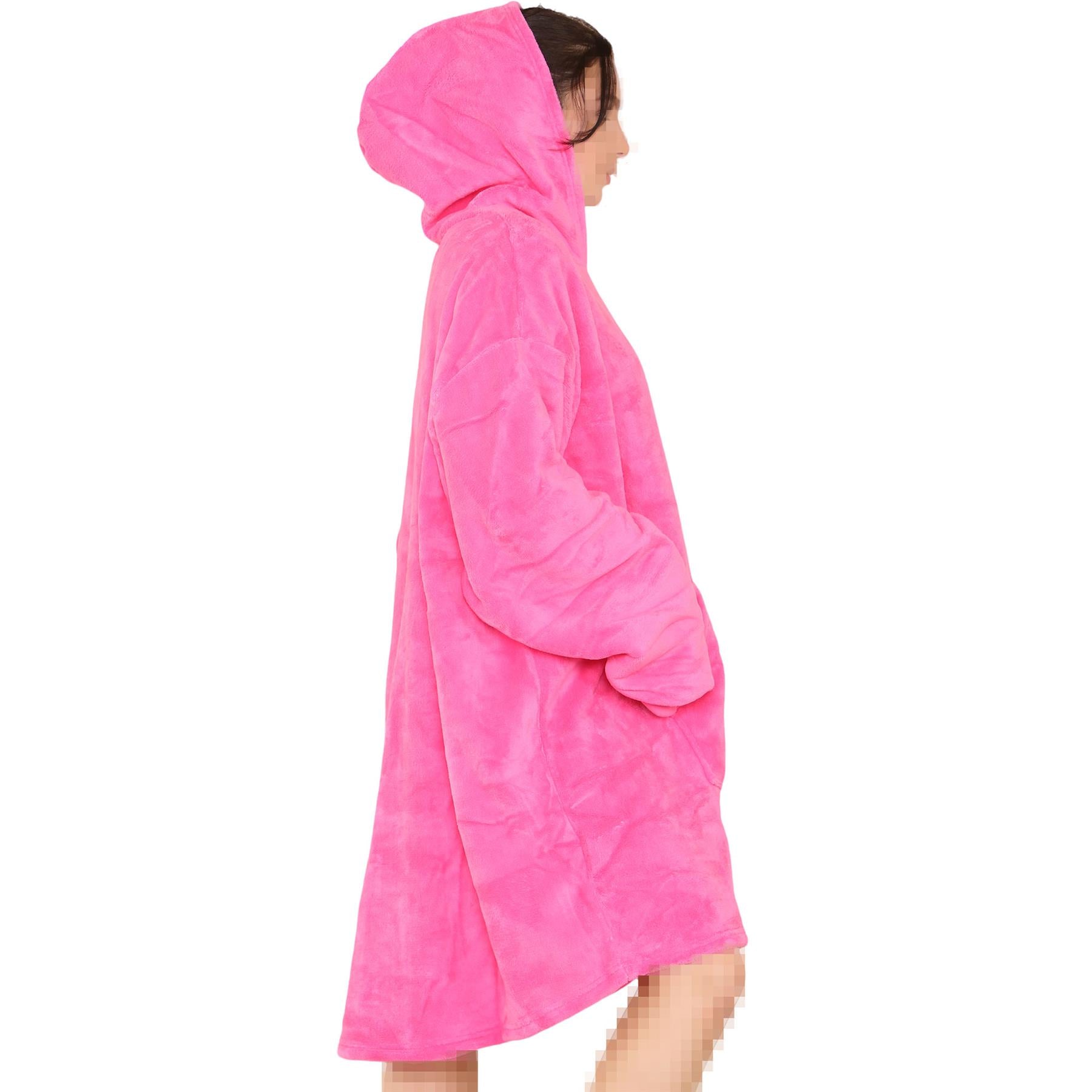 Unisex Oversized Hoodie Snuggle with Plush Sherpa Fleece Lining For Men & Women