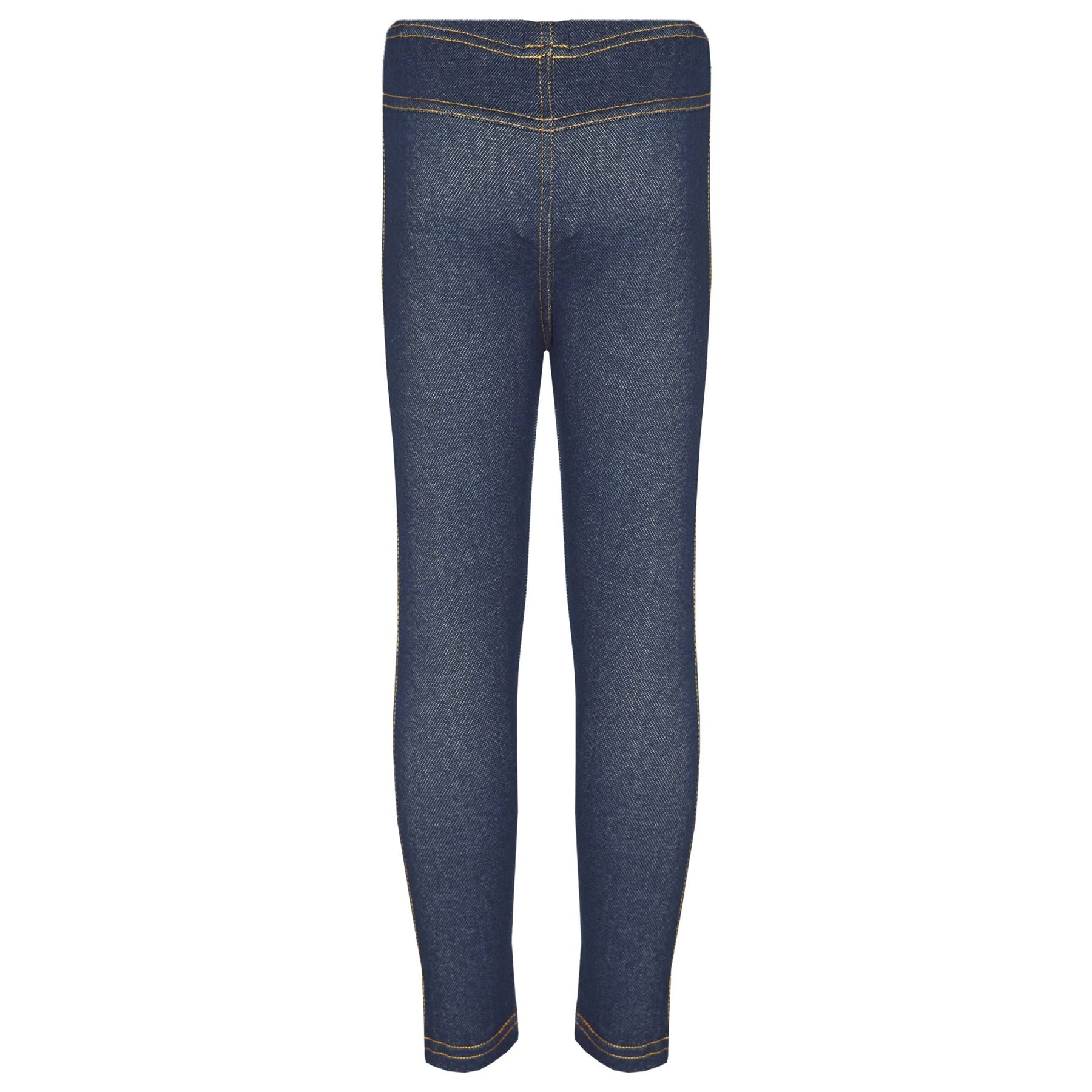 Kids Girls Stretchy Jeggings Black Denim Jeans Pants Leggings Trousers 2-13 Year