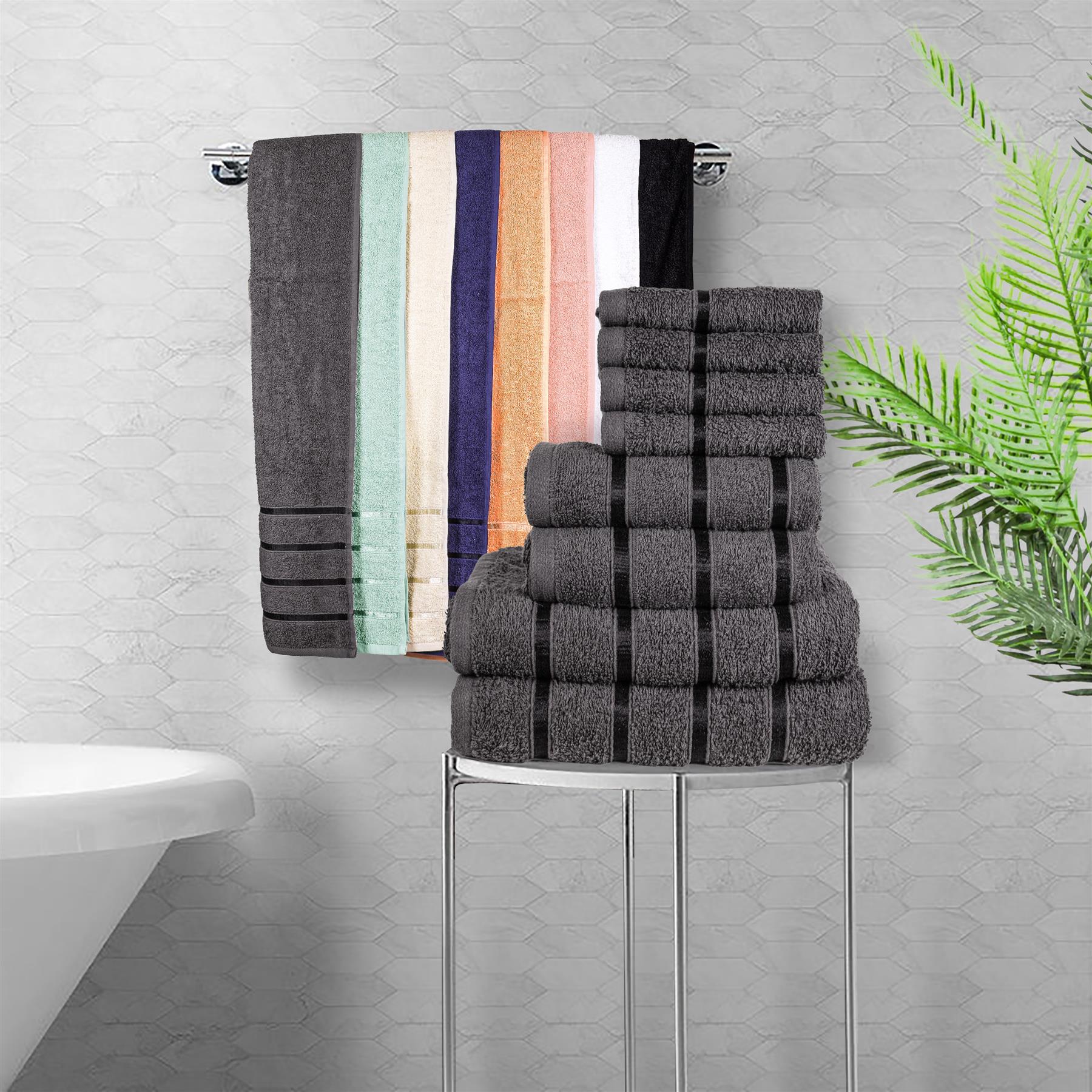 8 Piece Soft & Absorbent Towel Bale Set