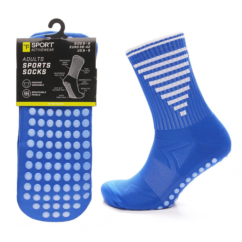 A2Z 3 Pack Mens Football Grip Socks Breathable Anti Slip Terry Sports Socks