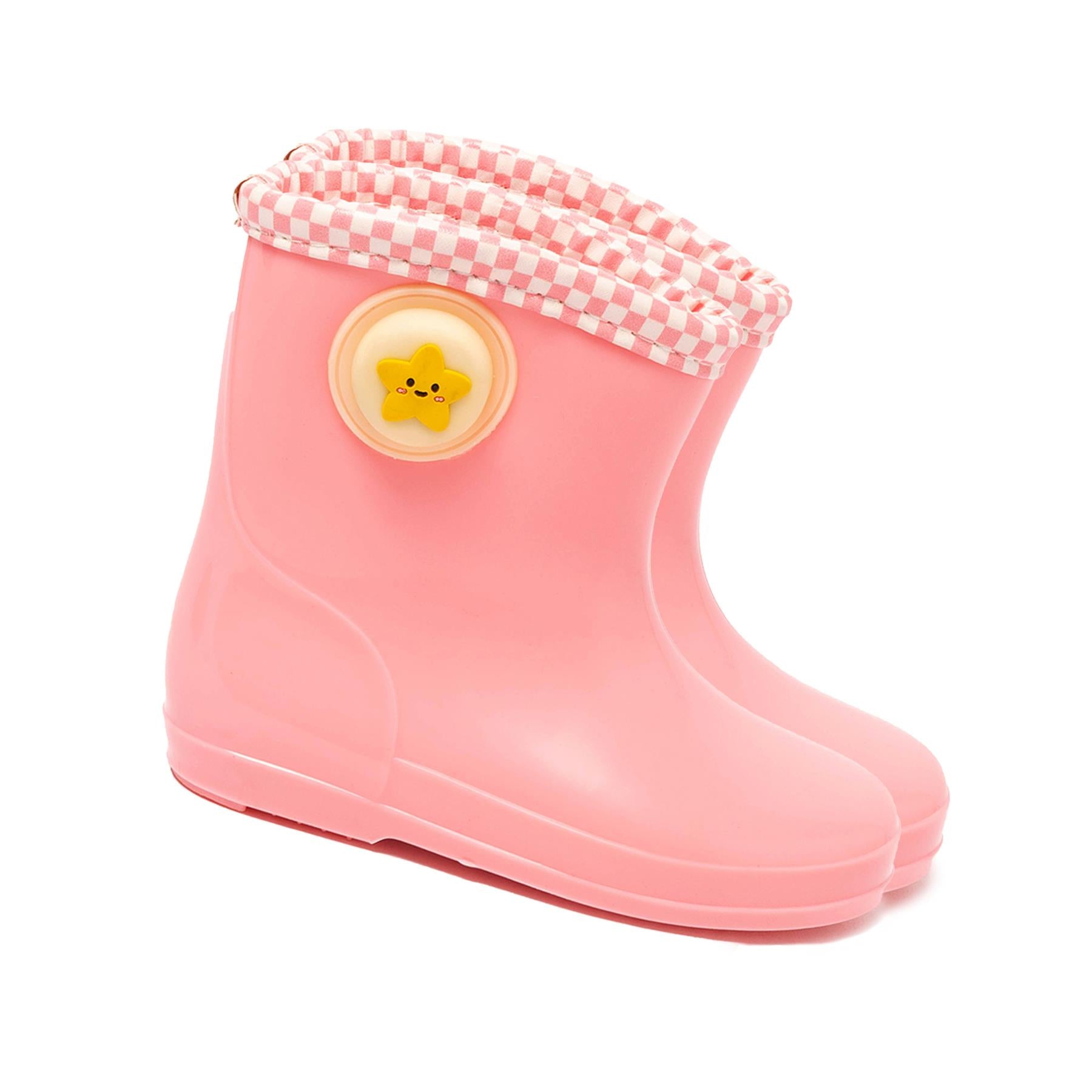 Kids Girls Wellington Wellies Non-Slip Waterproof Lightweight Toddler Rain Boot