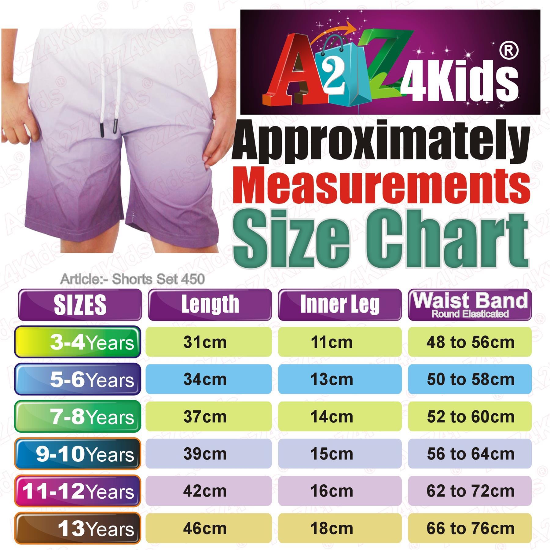 Kids Boys Gradient Colour Shorts Two Tone Fade New Summer Fashion Age 5-13 Years