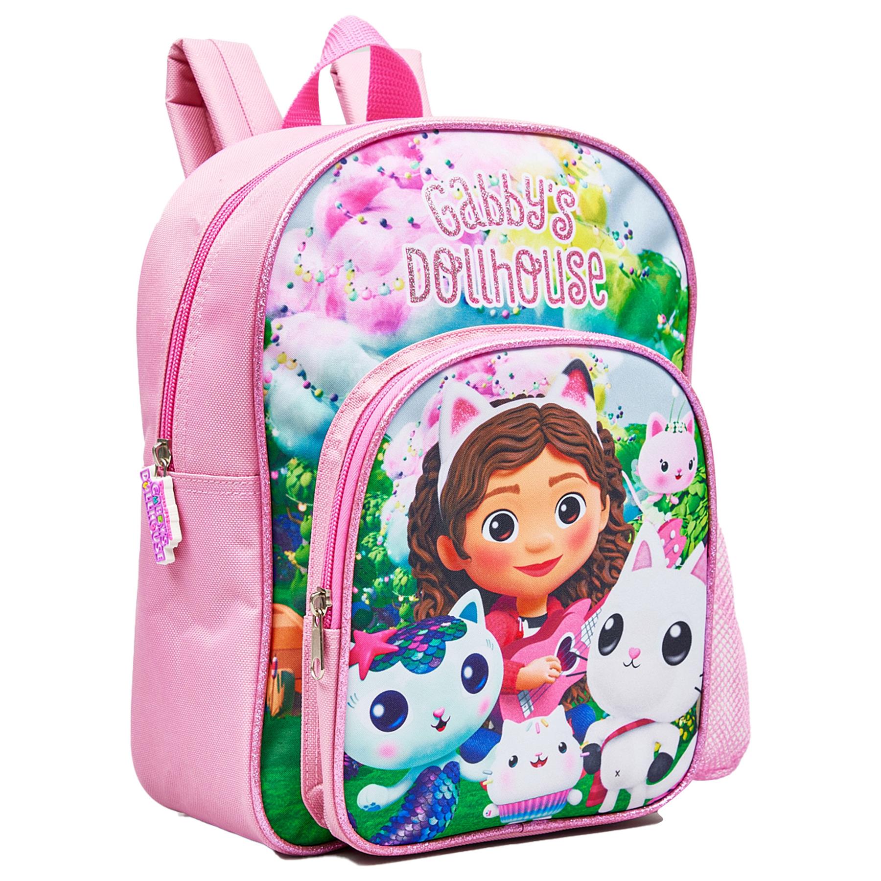 Kids Licensed Gabbys Doll House Garden Arch Character School Travel Backpack