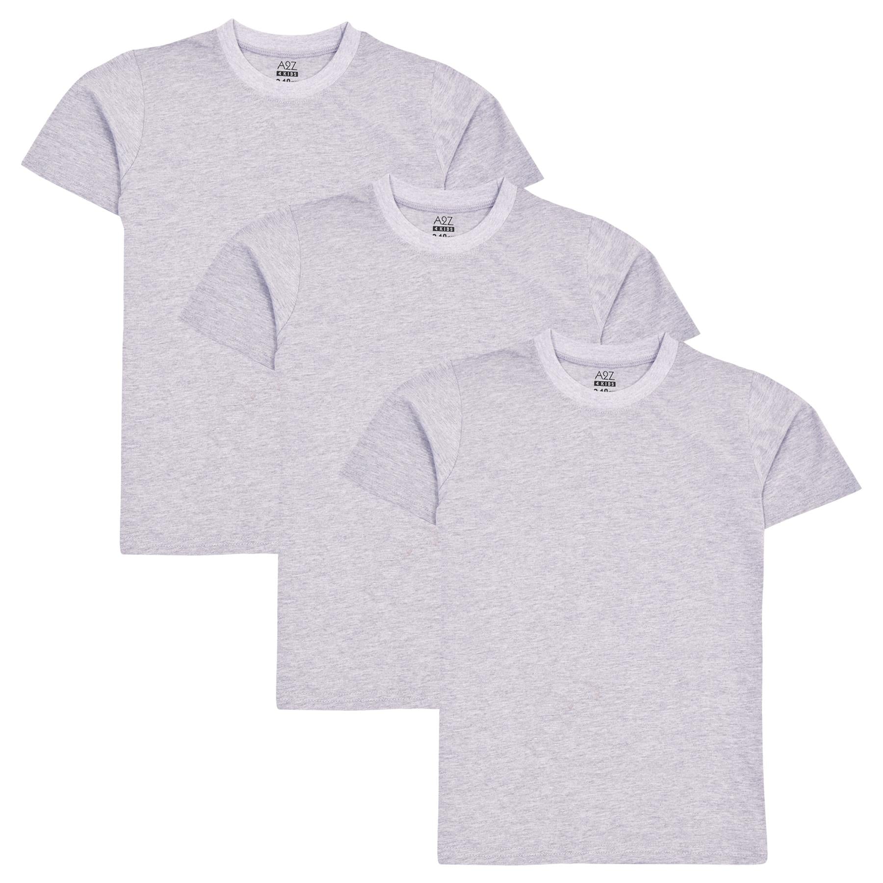 Kids Boys Girls Pack Of 3 T Shirts Plain Summer Fashion Soft Feel Tank Top Tees