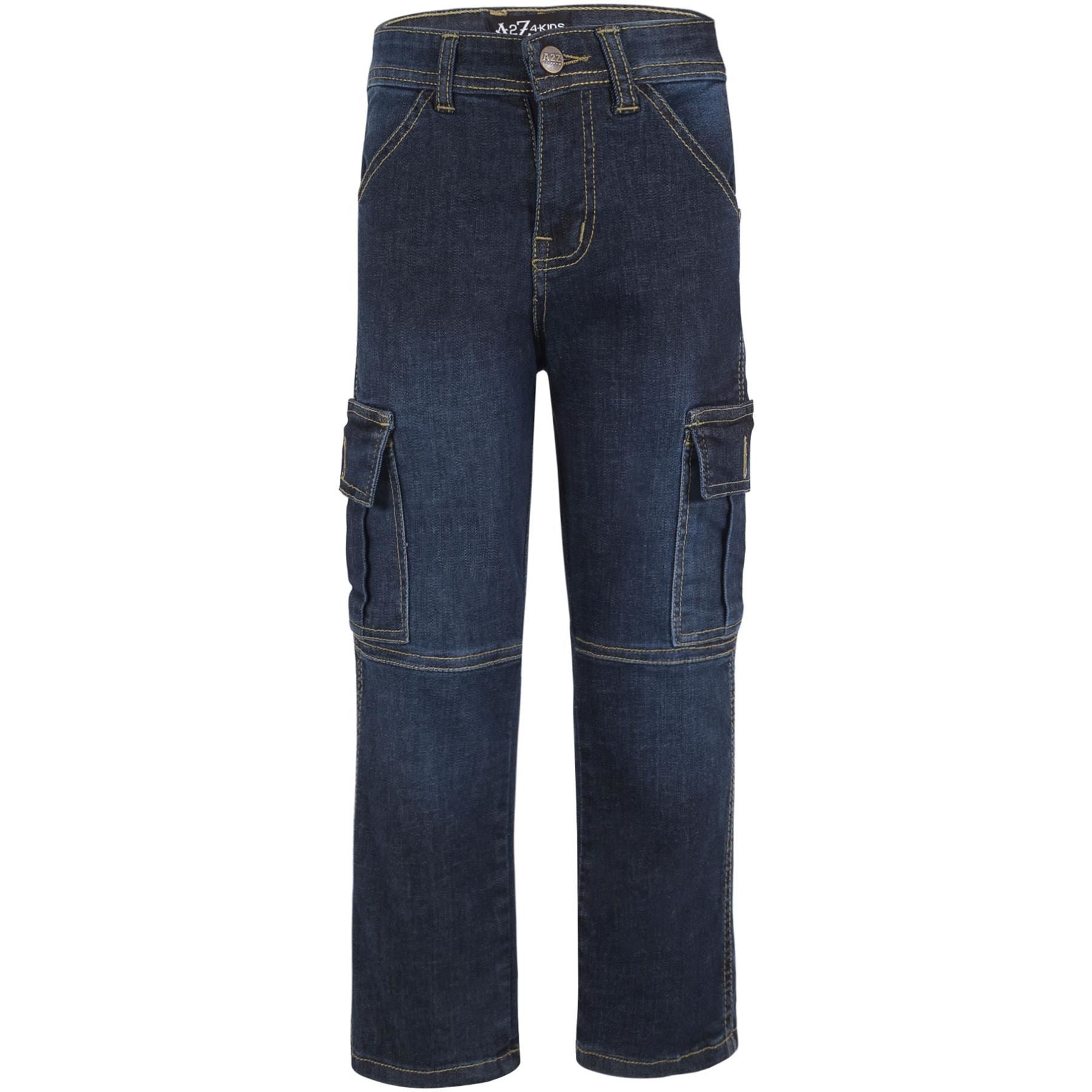 Stylish 6 Pocket Denim Cargo Jeans For Women & Girls