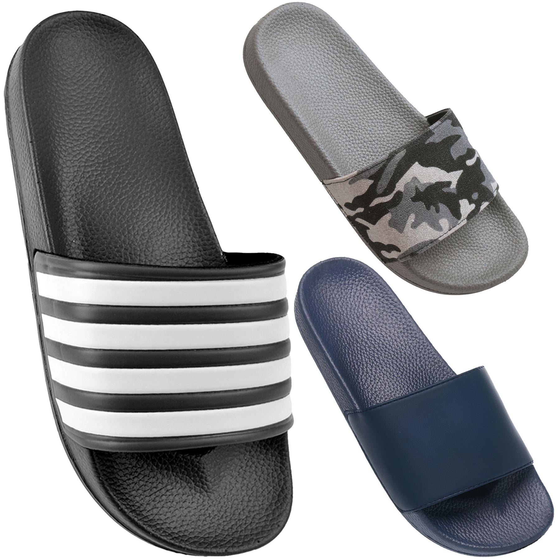A2Z Mens Beach Pool Sliders Soft Slide Sandals Swim Shoe Flip Flops Slippers