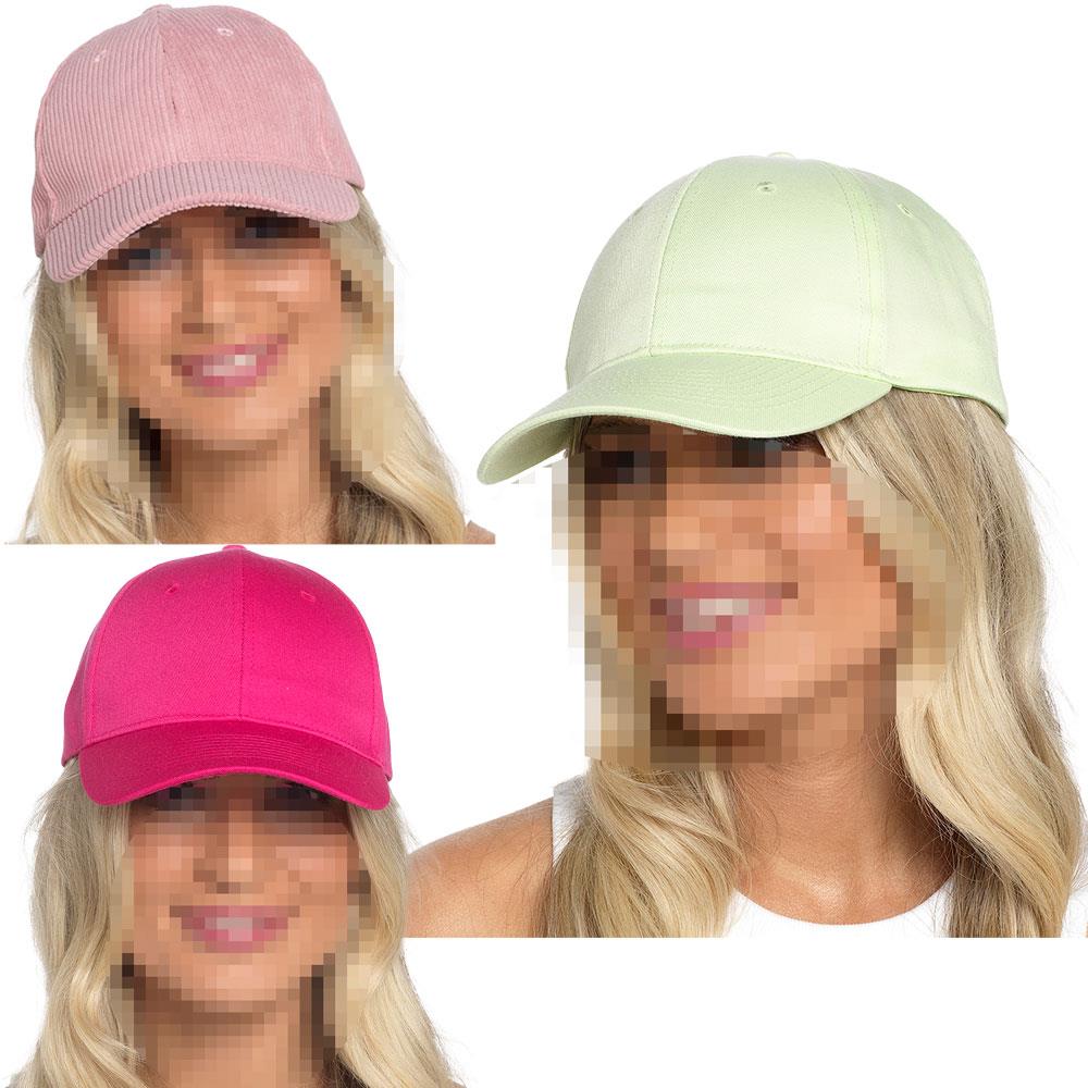 A2Z Womens Plain Baseball Cap Breathable Sun Protection Classic Crew Cap