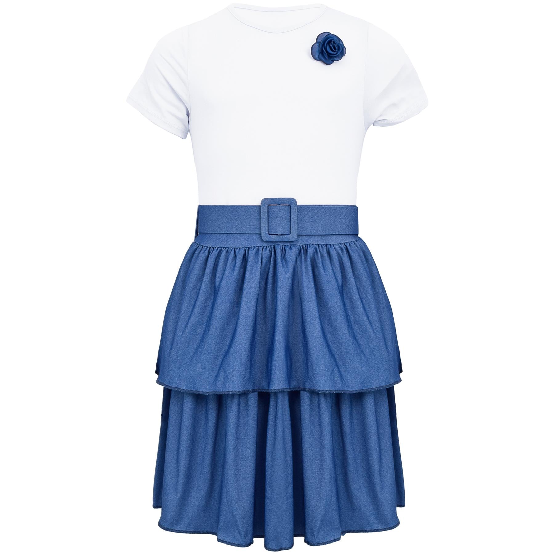 Kids Girls Summer Dress Casual Ruffle Party Dress