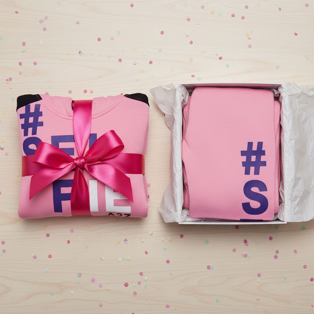 A2Z 4 Kids Girls Boys #SELFIE Tracksuit Hoodie & Joggers Outfit Set Top Bottom