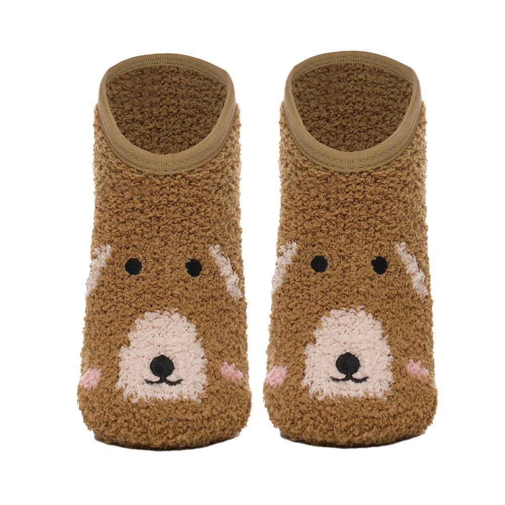 A2Z Ladies 2 Pack Animal Novelty Slipper Socks Non-Slip Winter Warm Cosy Socks