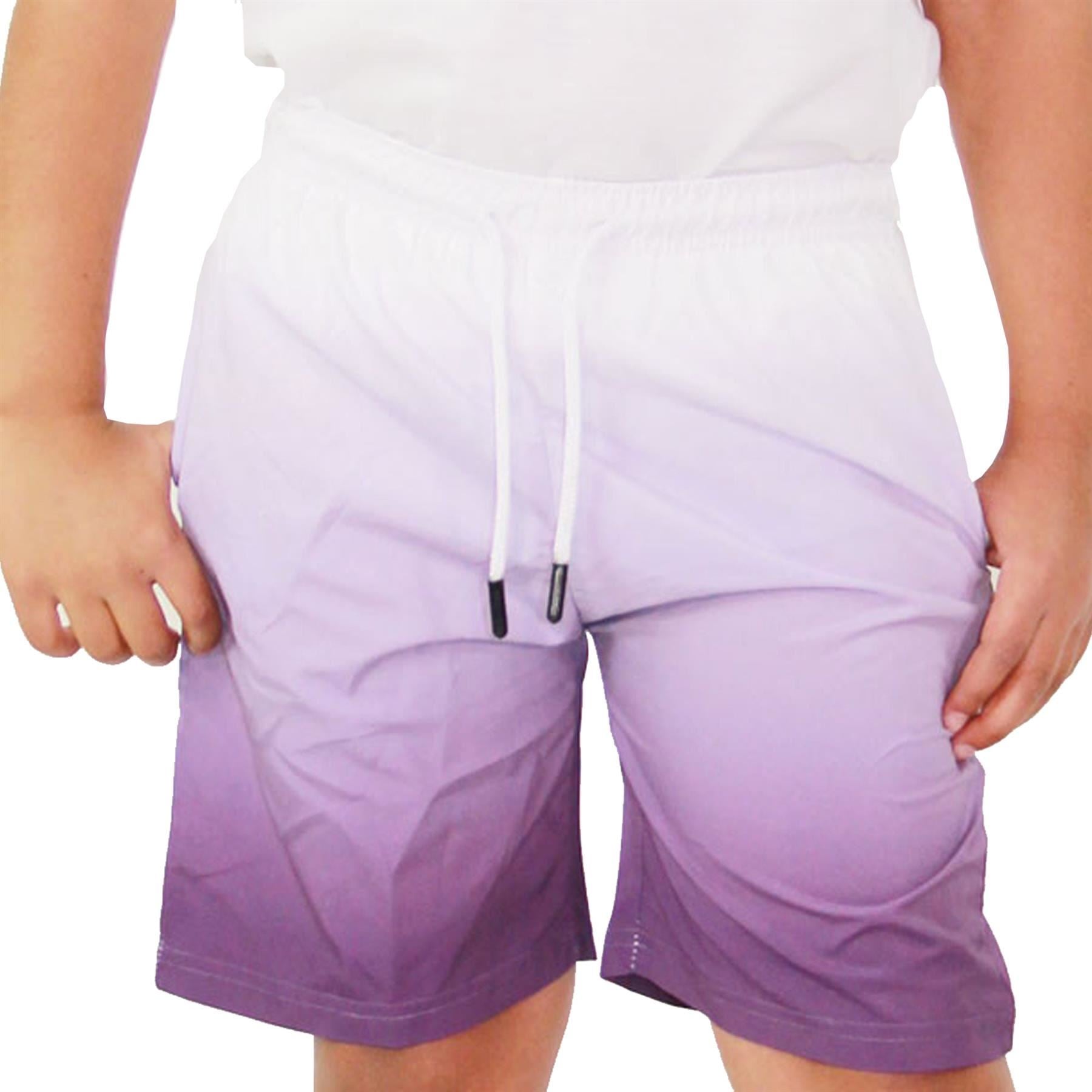 Kids Boys Gradient Colour Shorts Two Tone Fade New Summer Fashion Age 5-13 Years