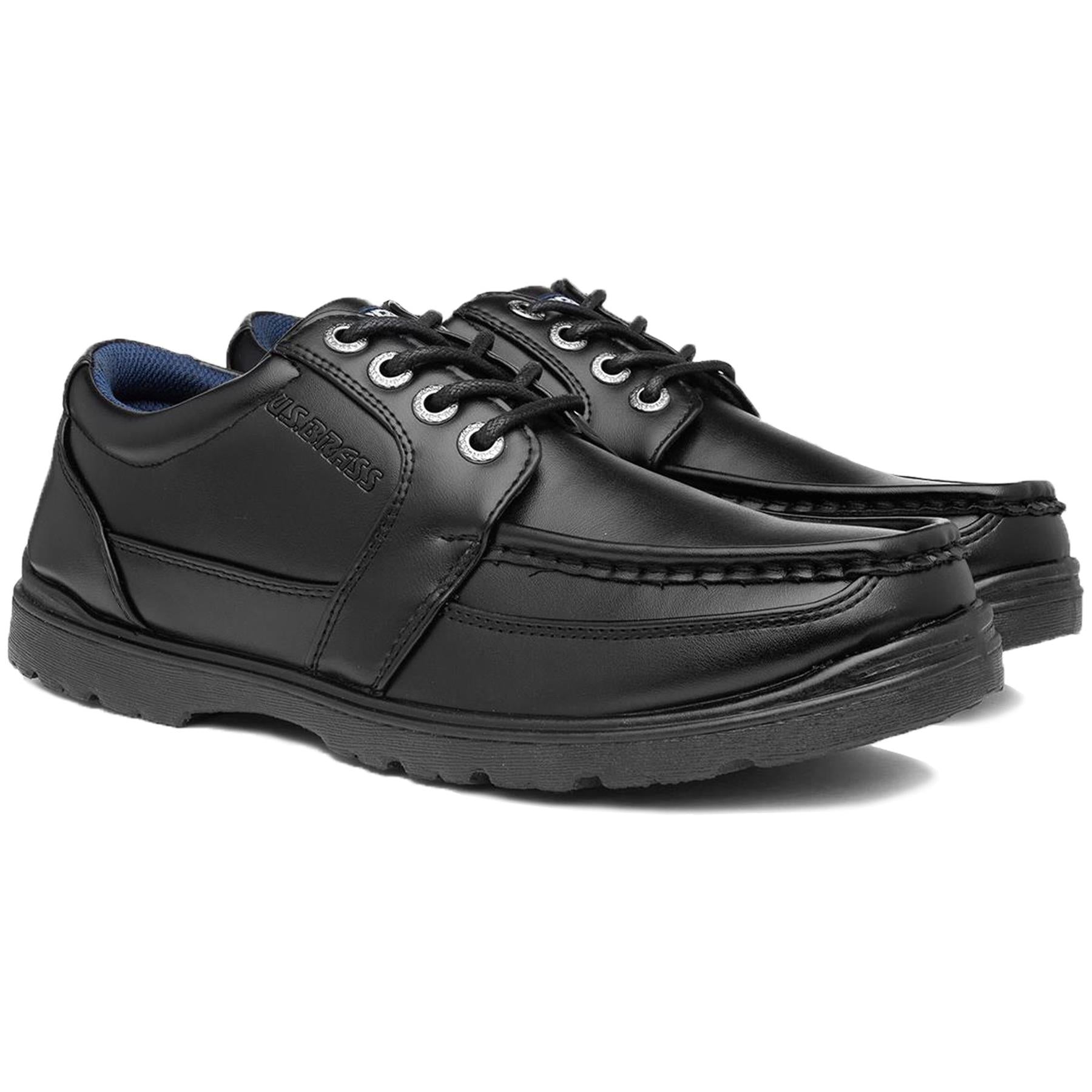 A2Z Mens Faux Leather Boat Shoes Lace Up Smart Office Wedding Boys School Shoes